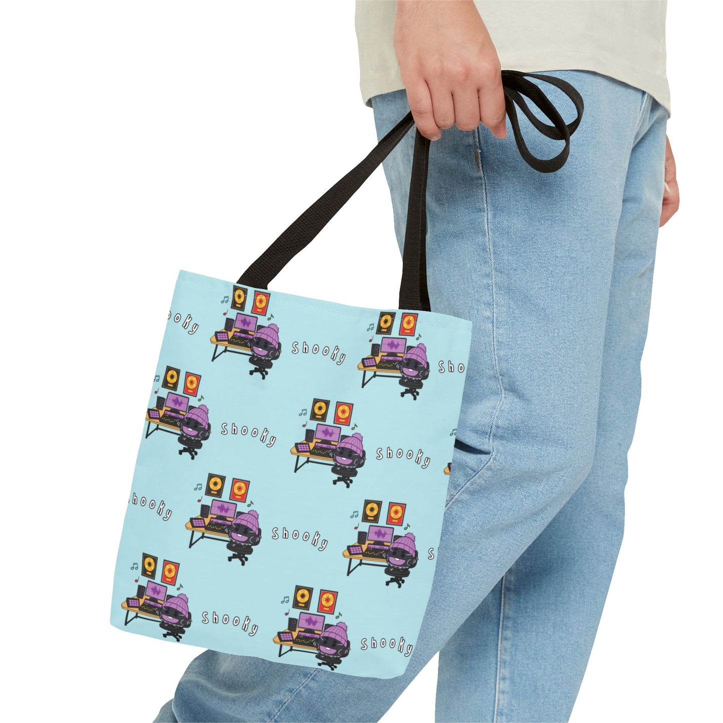 BT21 Shooky Blue Tote Bag Pattern Design