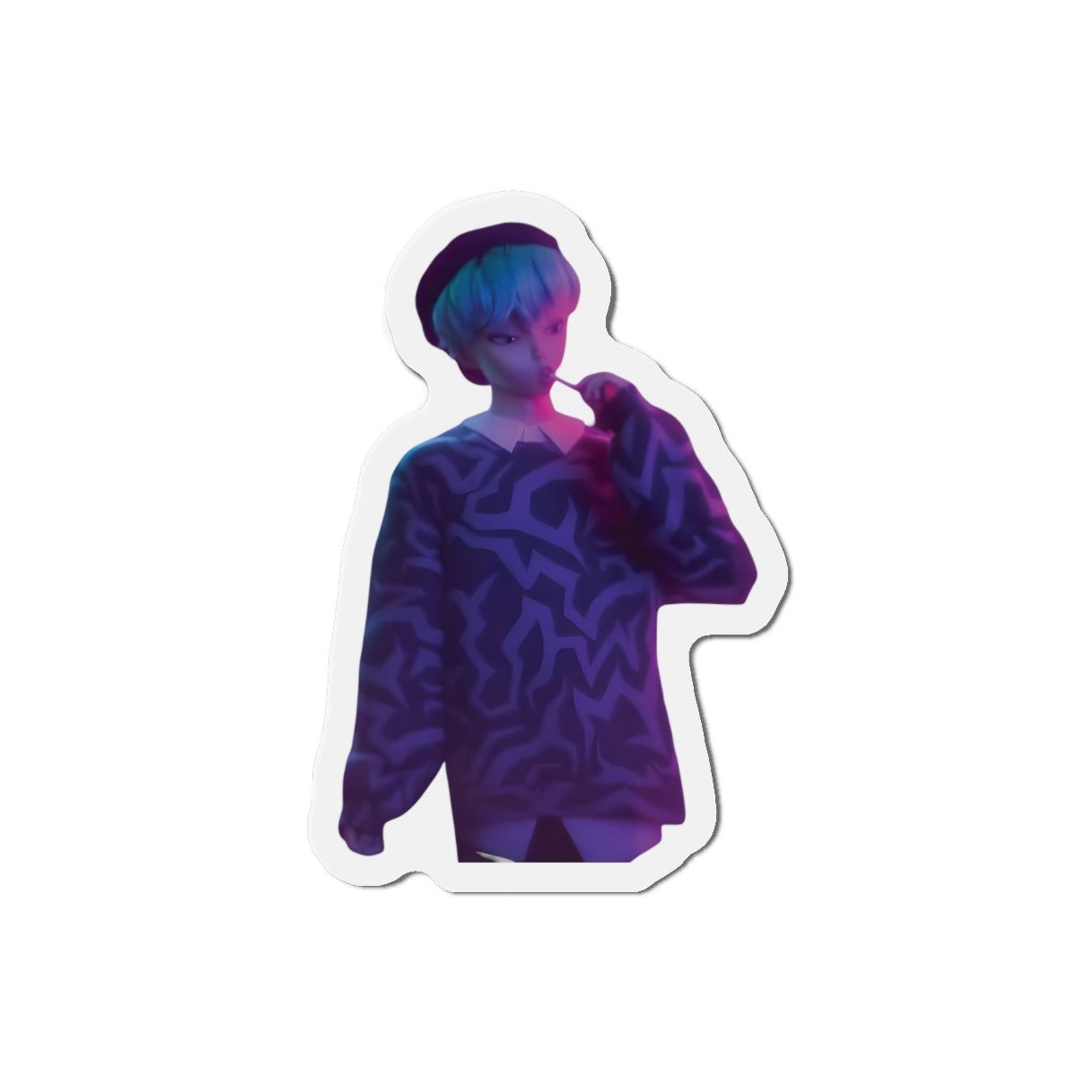 Kpop Demon Hunters Saja Boys Baby Saja Eating Sucker Magnet