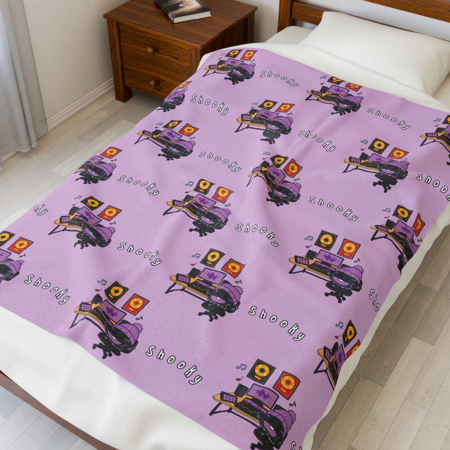 Purple Shooky Blanket - BT21 Pattern Design