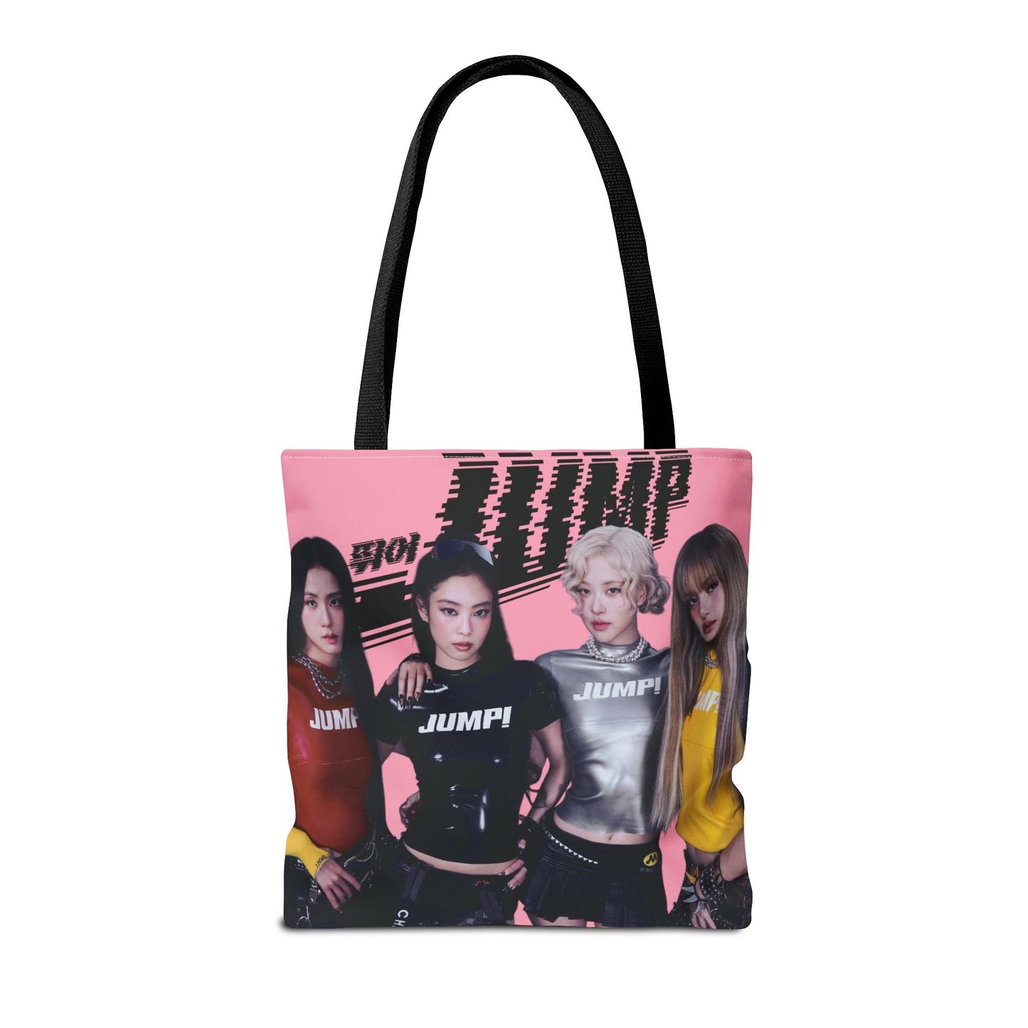 Black Pink Jump Tote Bag