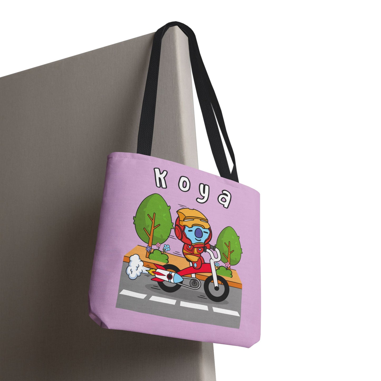 BT21 Koya Purple Tote Bag Single Design