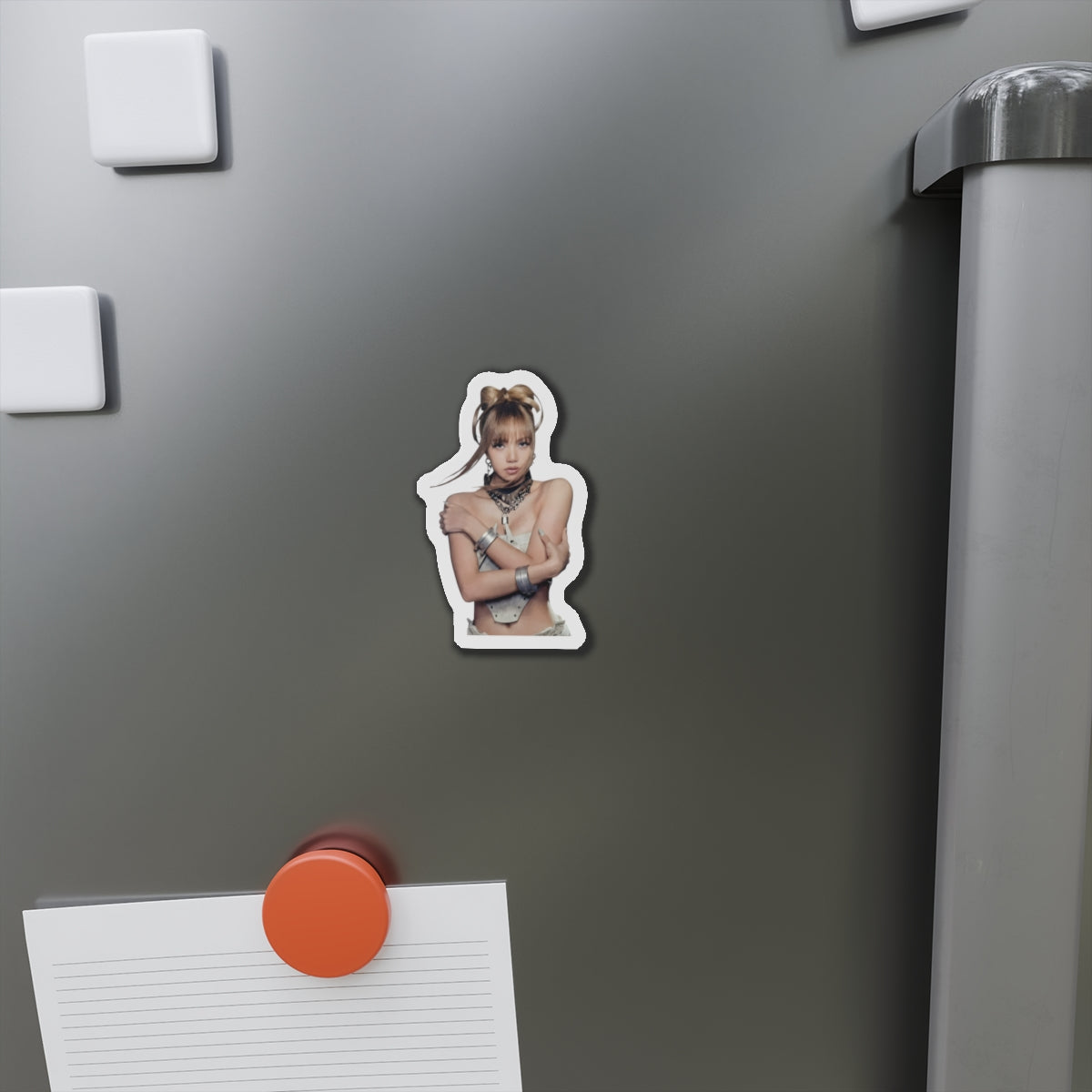 Lalisa Manoban Blackppink Gift for Lisa Fans Lillies Magnet Design 3