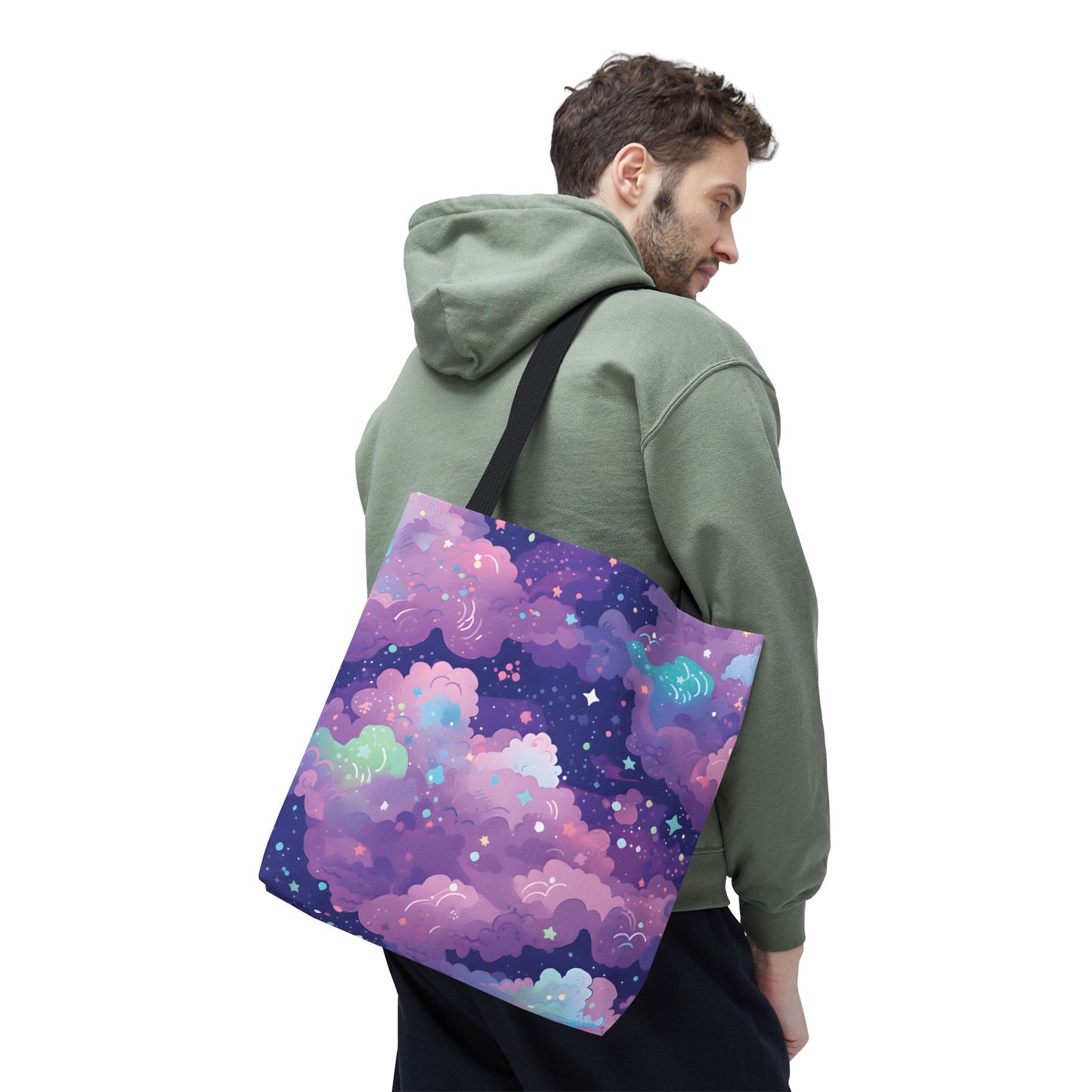 Colorful Space Pattern Tote Bag Design 2