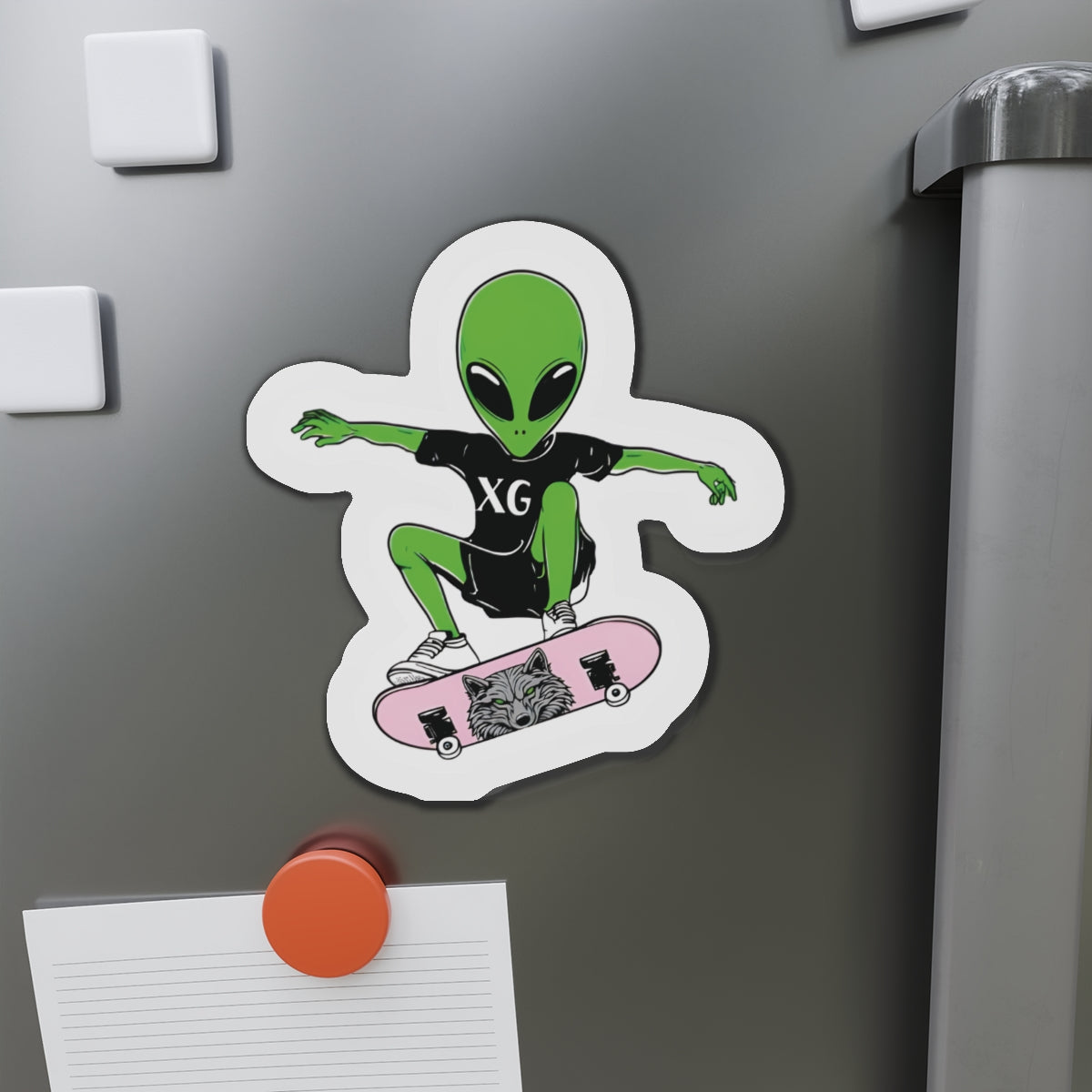 XG Alphaz Fan Merch Alien Skateboarding Magnet