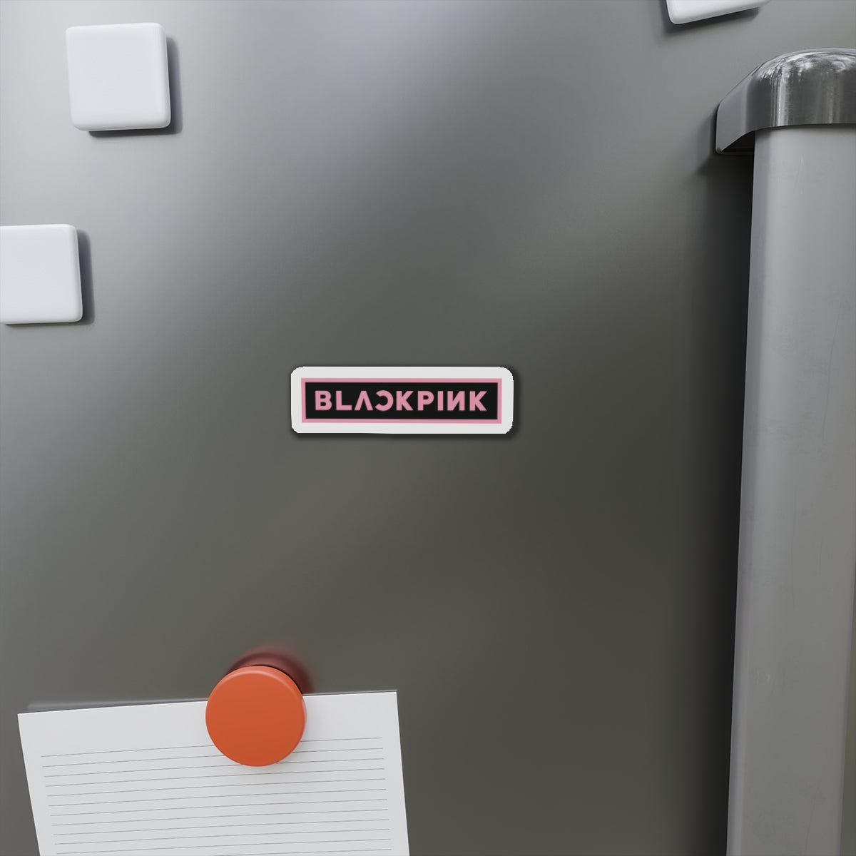 Black Pink Logo Magnet