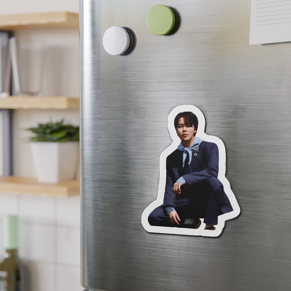 BTS Park Jimin Dior Photoshoot Wearing a Suit Magnet