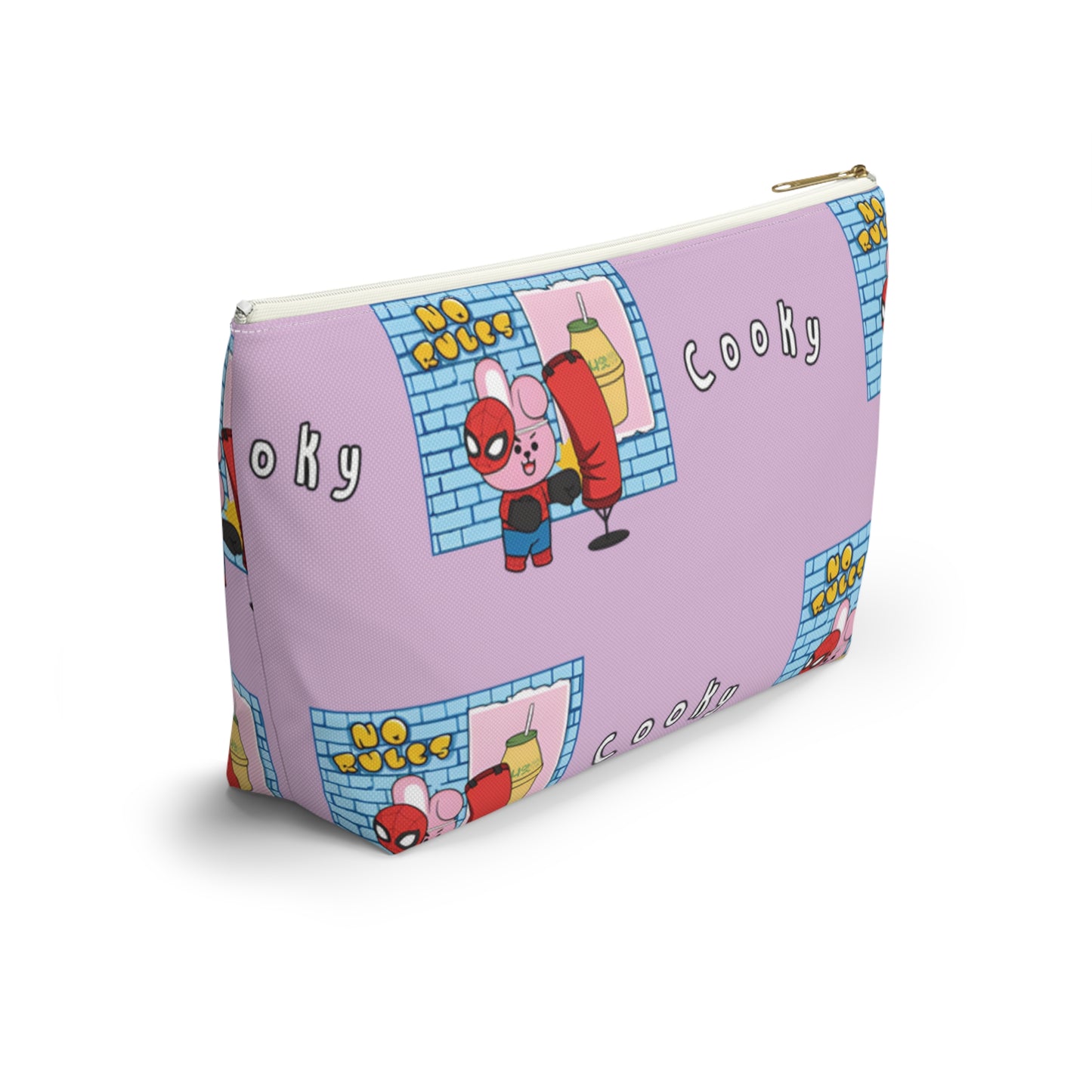 BT21 Cooky Purple Pattern Travel Bag