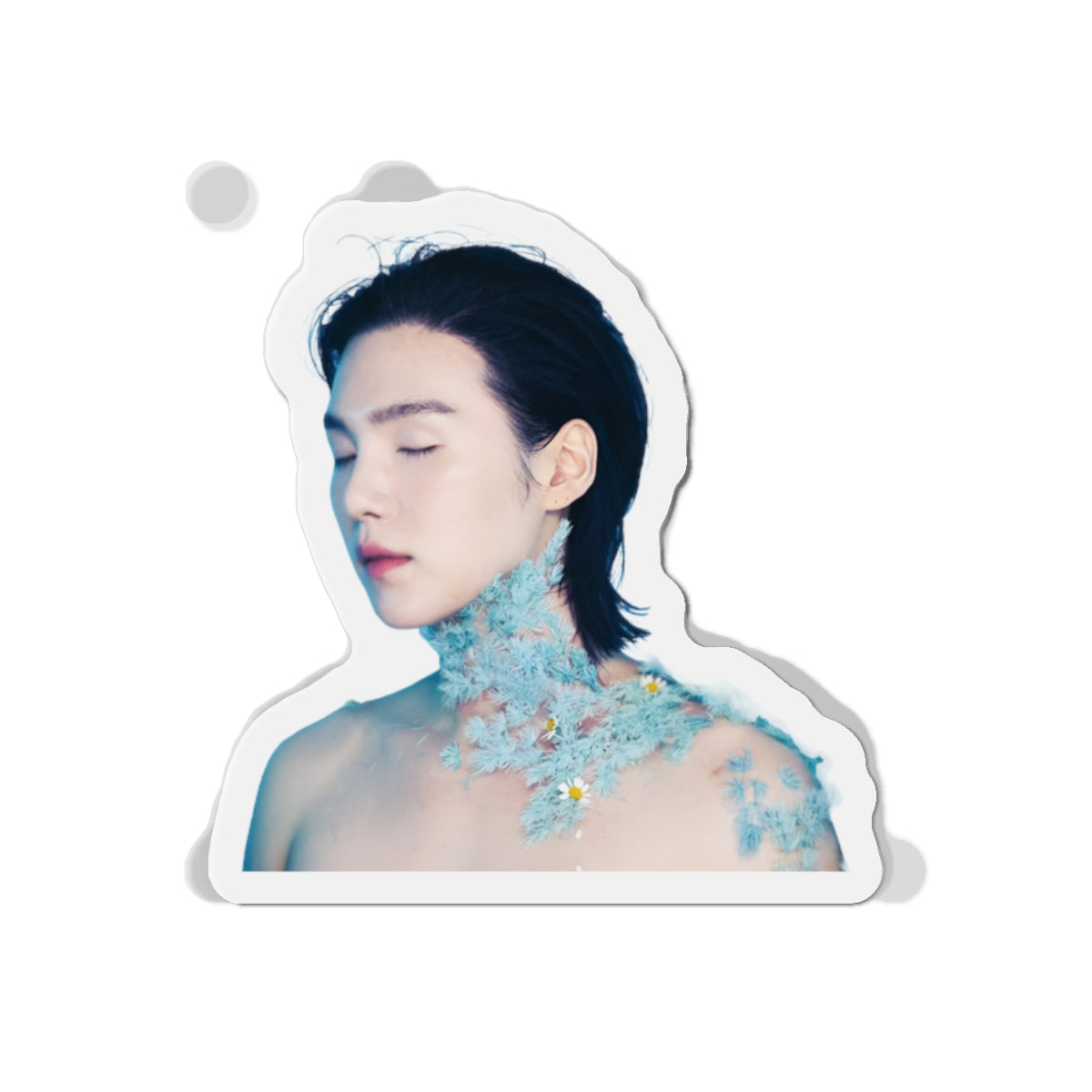 Yoongi Covered in Flowers August D D-Day Album Magnet