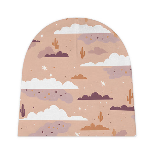 Infant Baby Beanie Desert Pattern Design