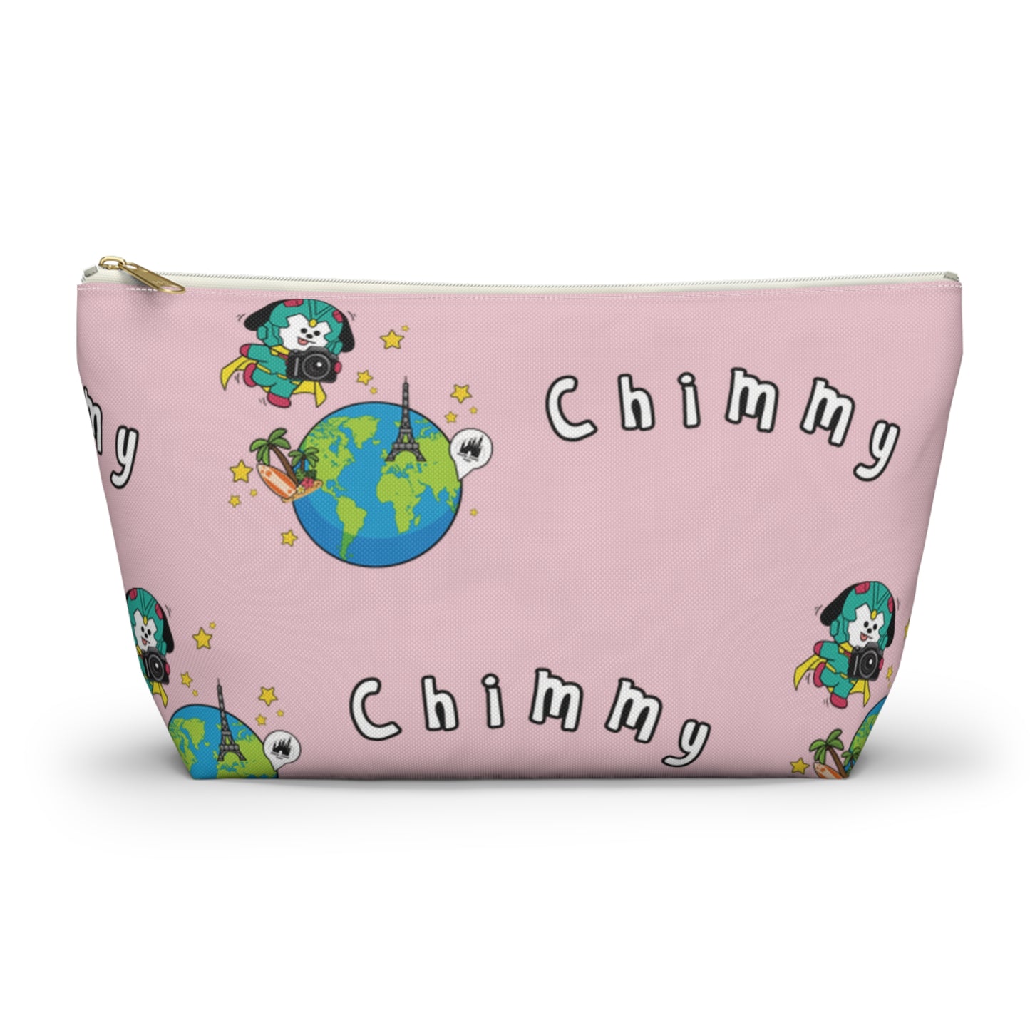 BT21 Chimmy Pink Pattern Travel Bag