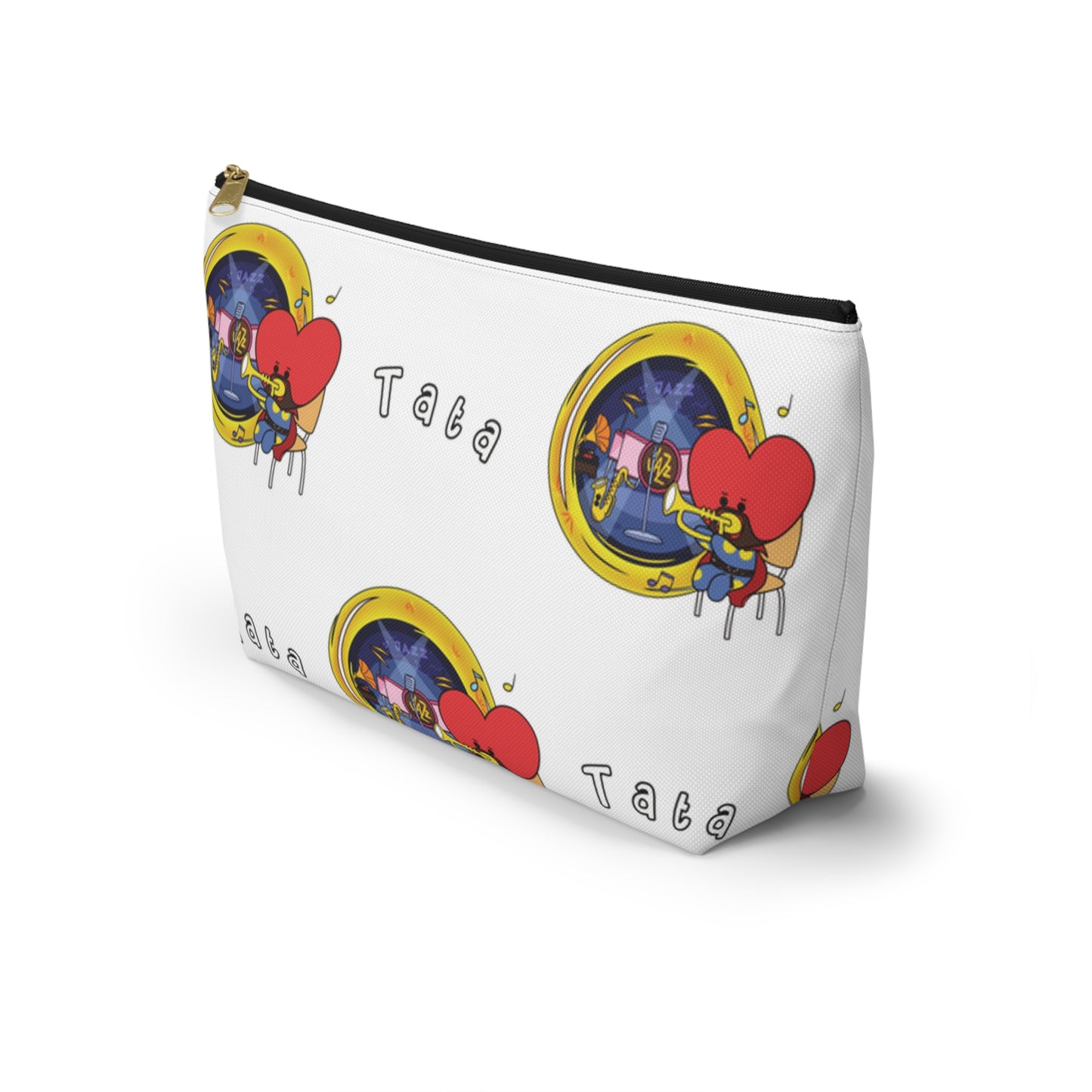 BT21 Tata White Pattern Travel Bag