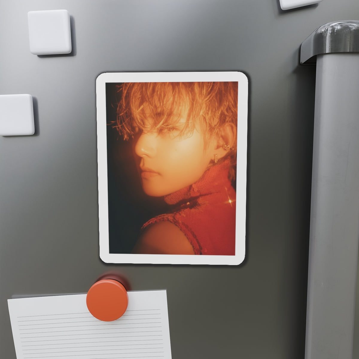 BTS Kim Taehyung Layover Album Photoshoot Red Outfit Magnet