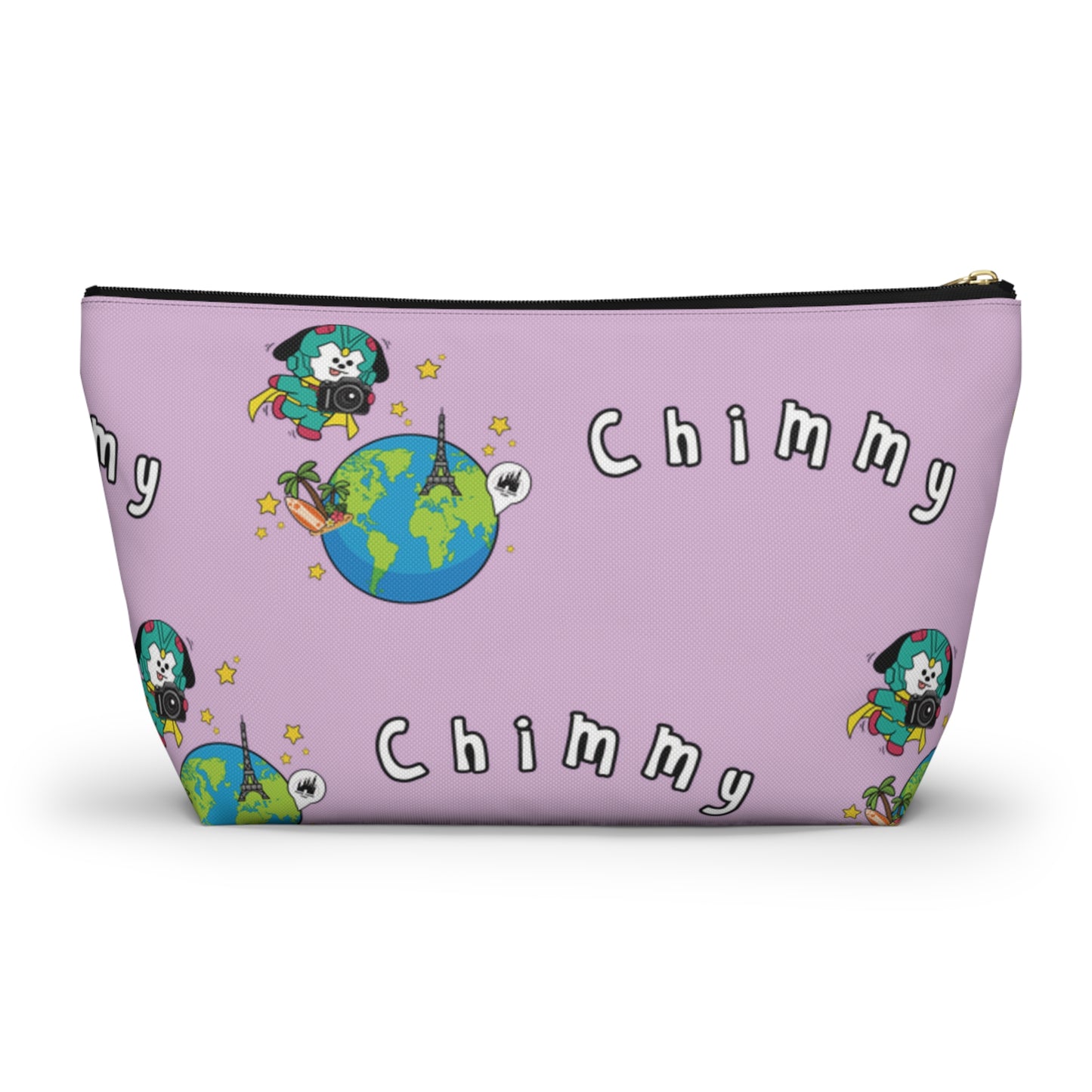 BT21 Chimmy Purple Pattern Travel Bag