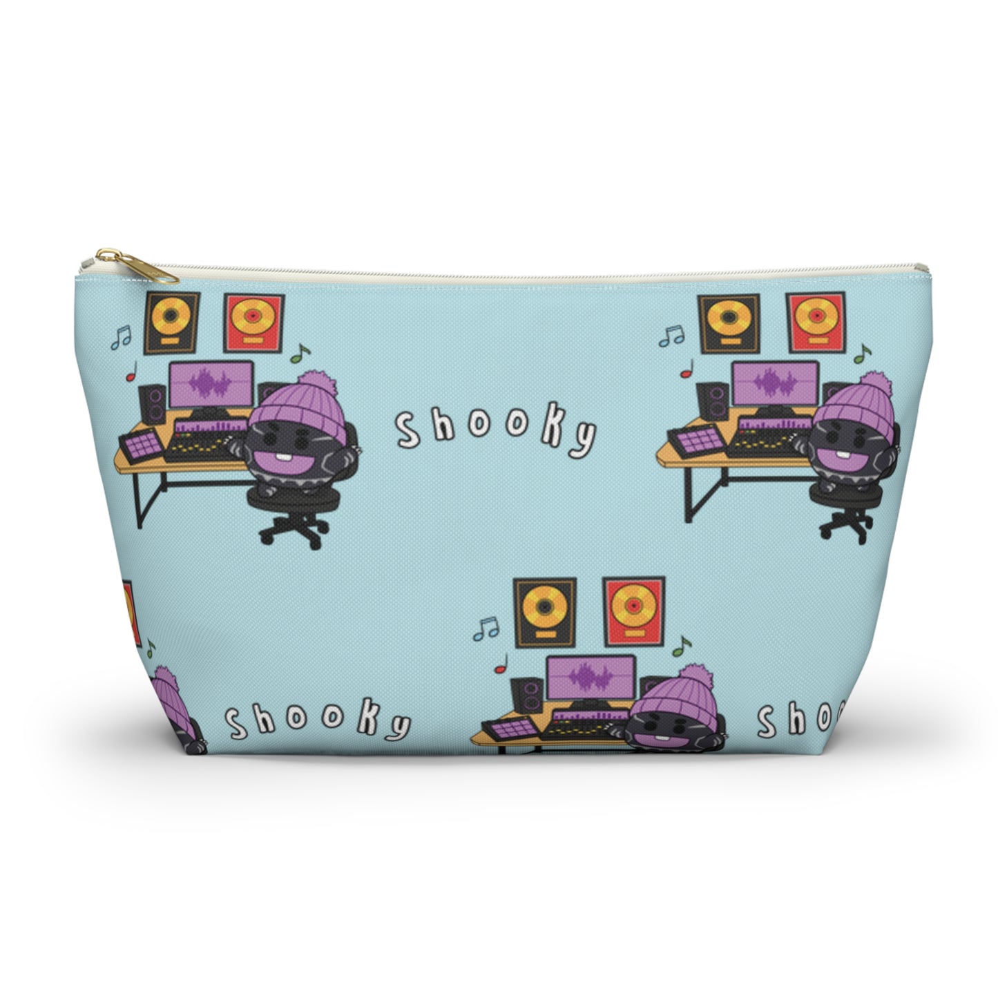 BT21 Shooky Blue Pattern Travel Bag