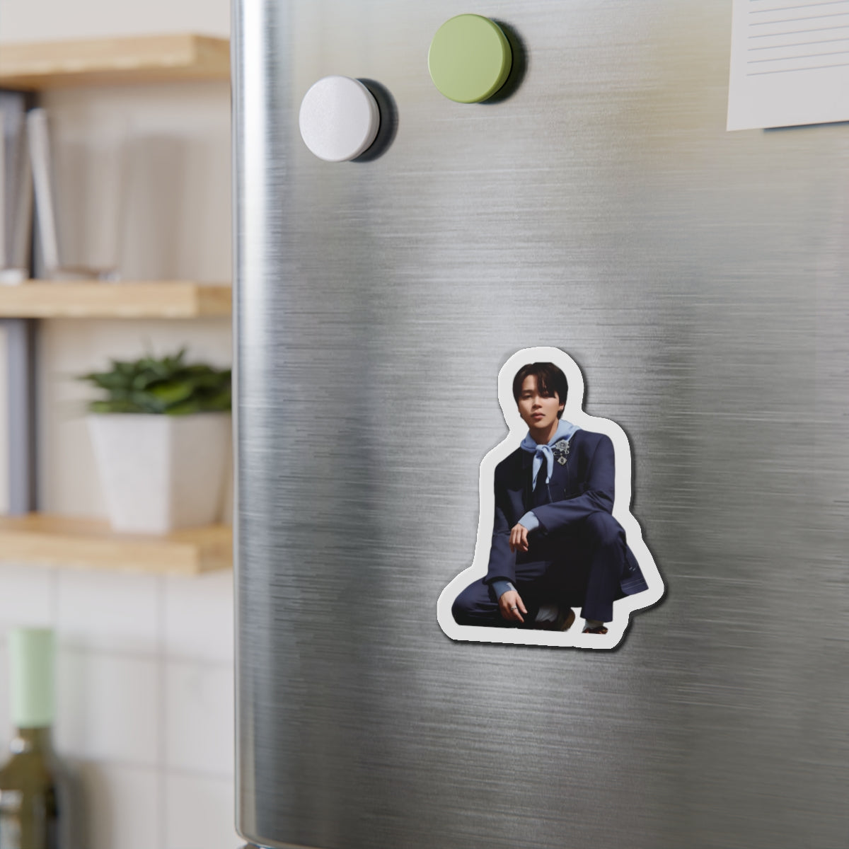 BTS Park Jimin Dior Photoshoot Wearing a Suit Magnet