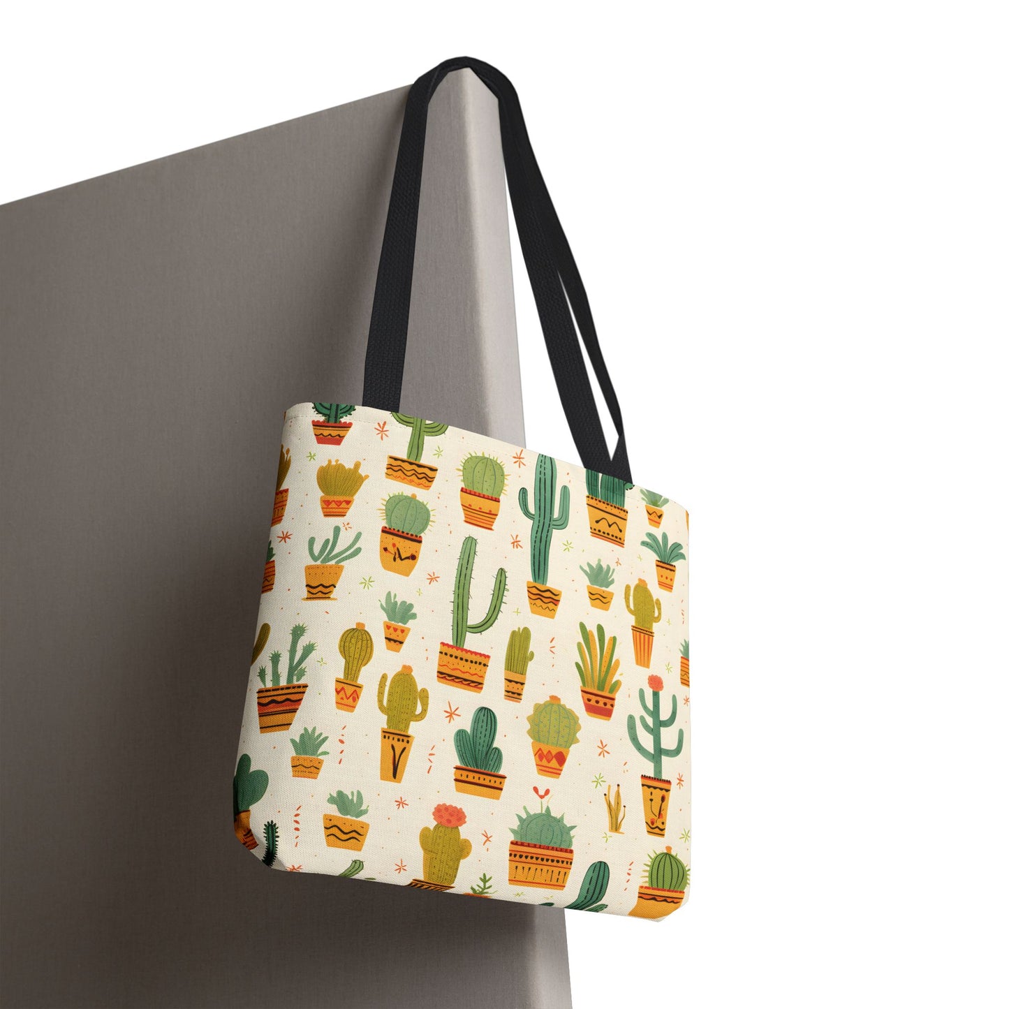 Cactus Pattern Tote Bag Design 10