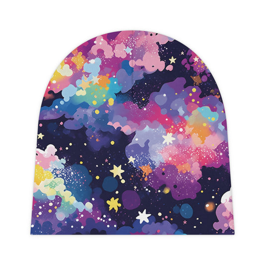 Newborn Baby Beanie Galaxy Design