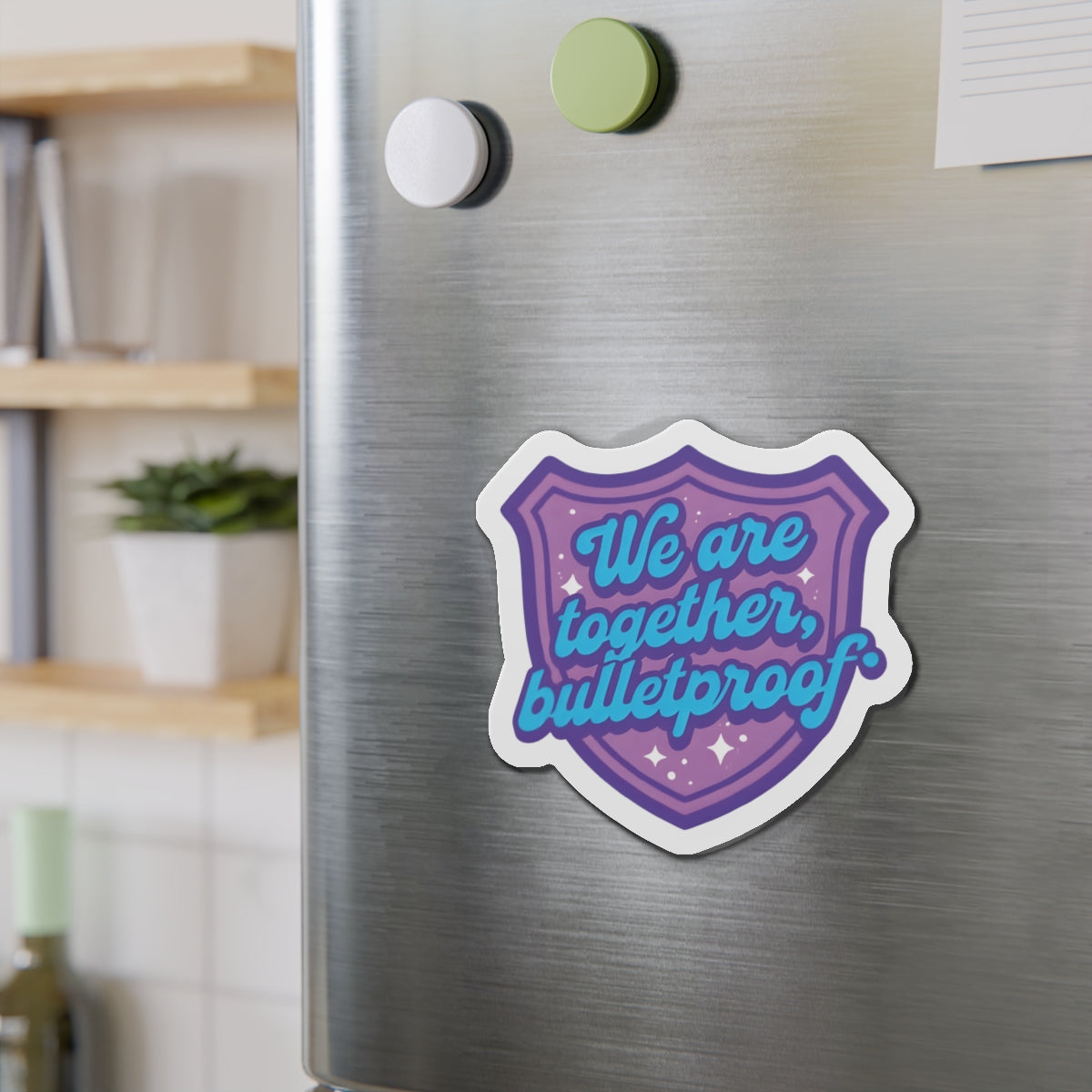 We Are Together Bulletproof Shield Magnet BTS Member Magnet