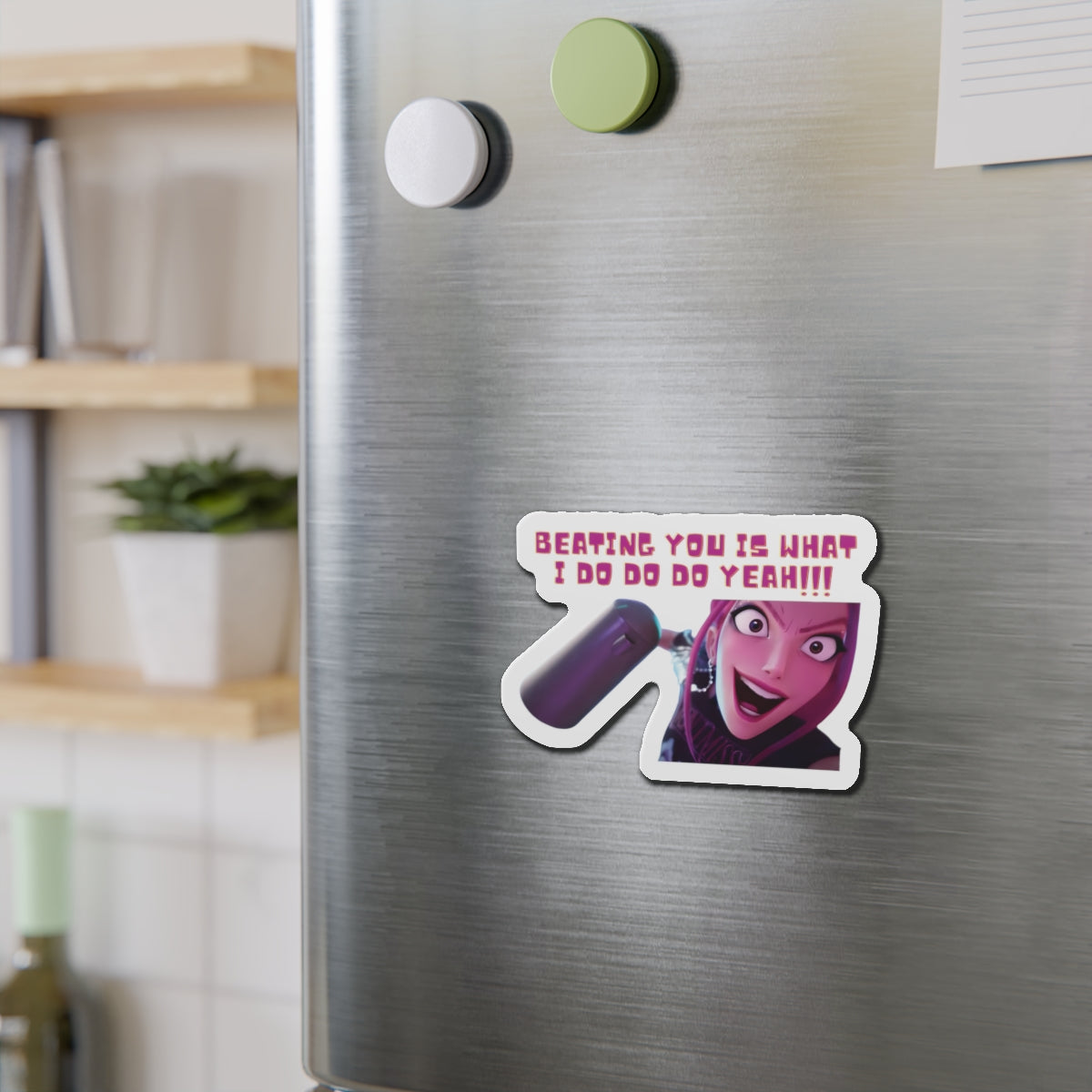 Kpop Demon Hunters Huntrix Mira Beating You Is What I do Magnet