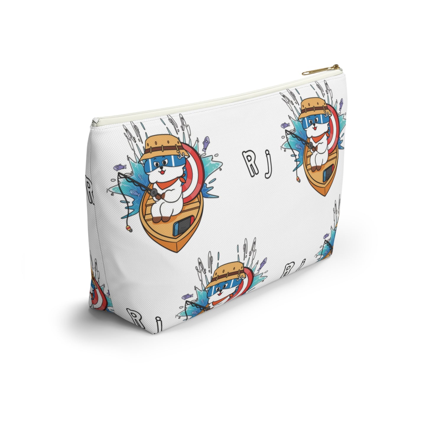 BT21 RJ White Pattern Travel Bag