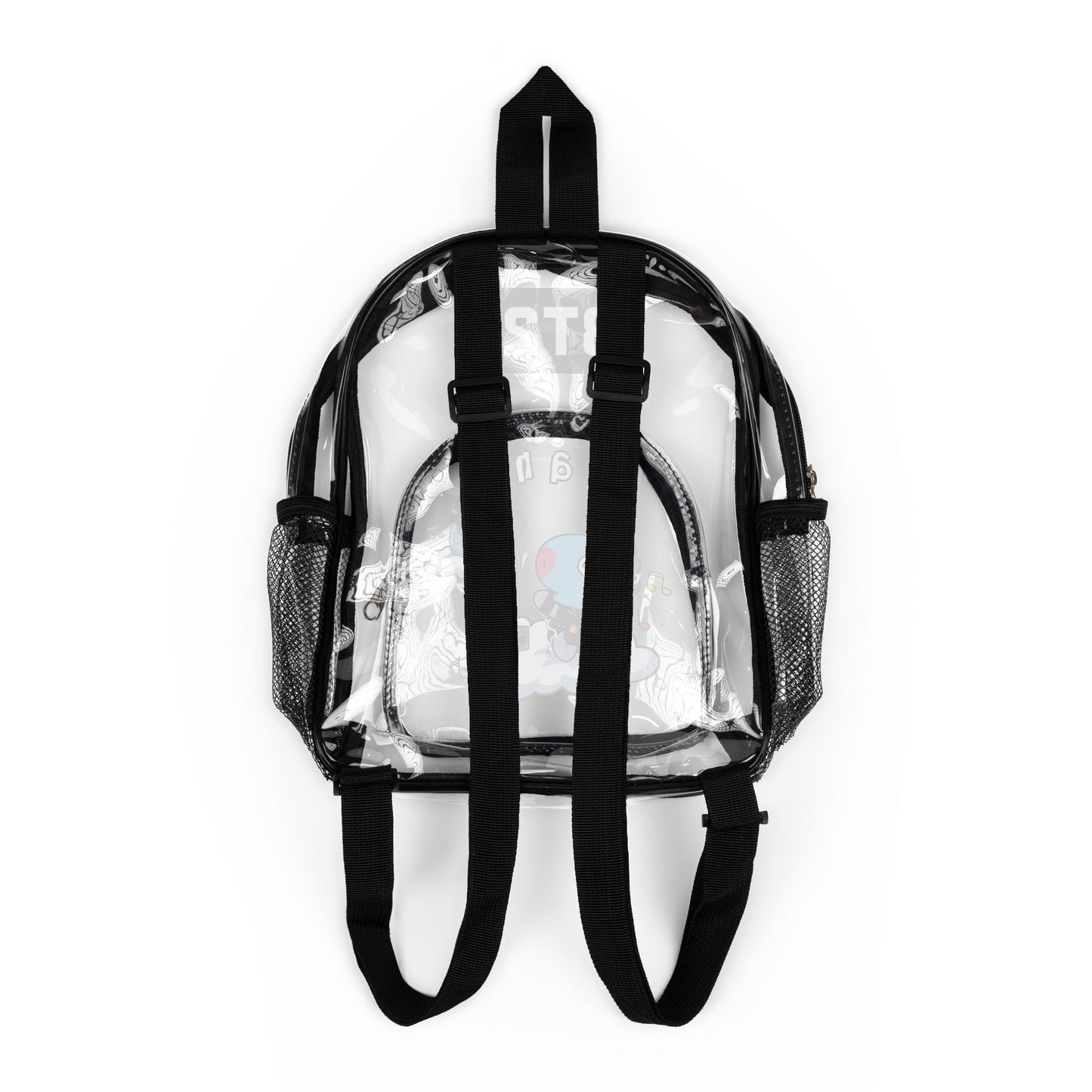 BT21 Mang Clear Stadium Backpack Concert Bag (Fully Clear) — Stadium Approved