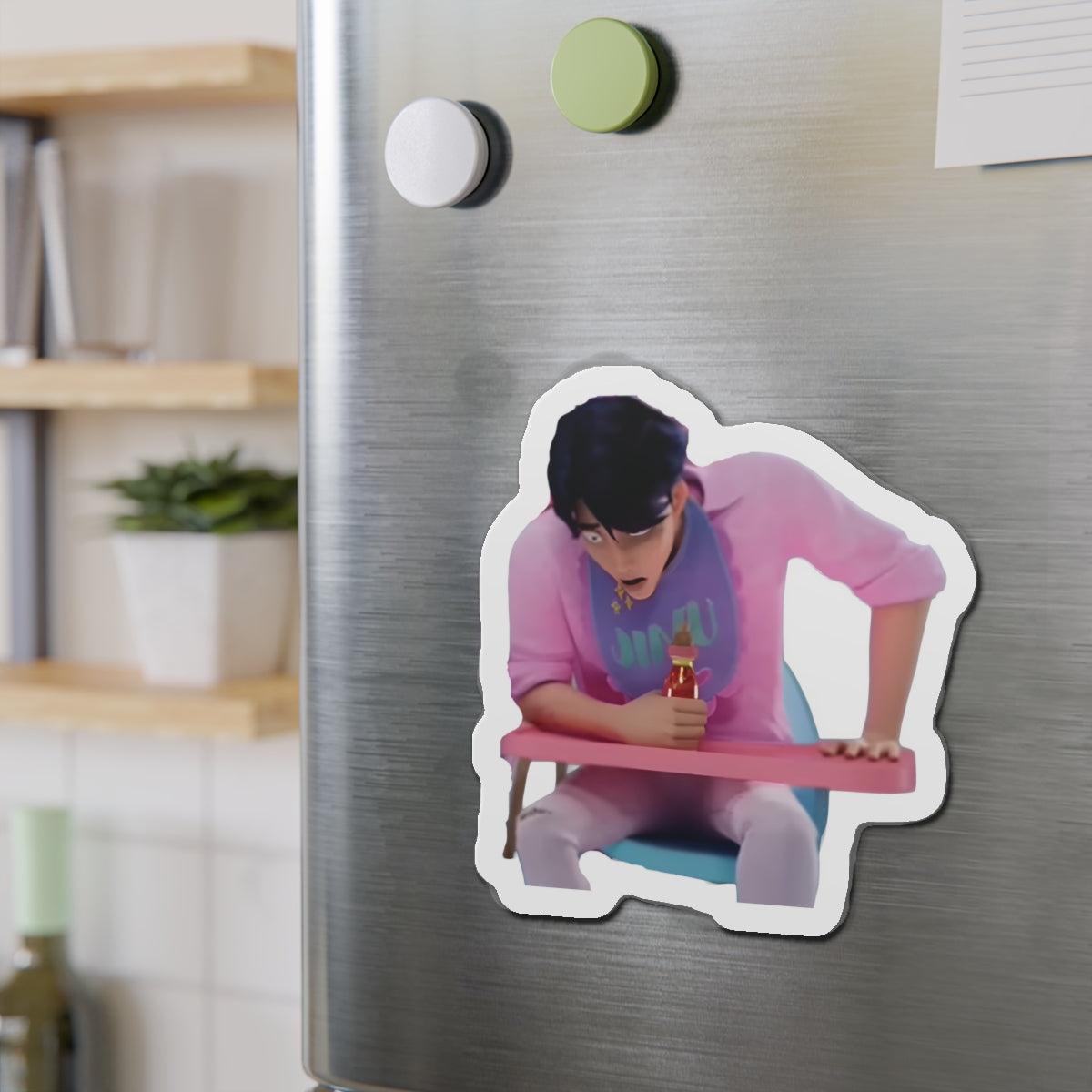 Kpop Demon Hunters Saja Jinu Hot Sauce Challenge Magnet