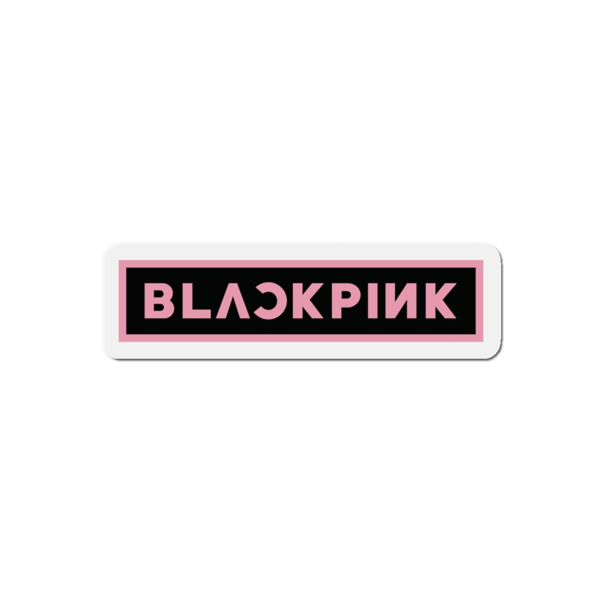 Black Pink Logo Magnet