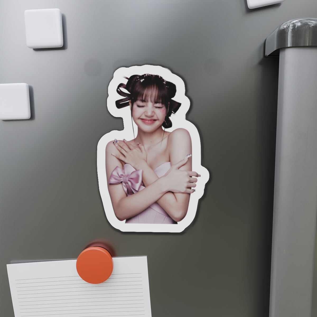 Lalisa Manoban Blackppink Gift for Lisa Fans Lillies Magnet Design 10