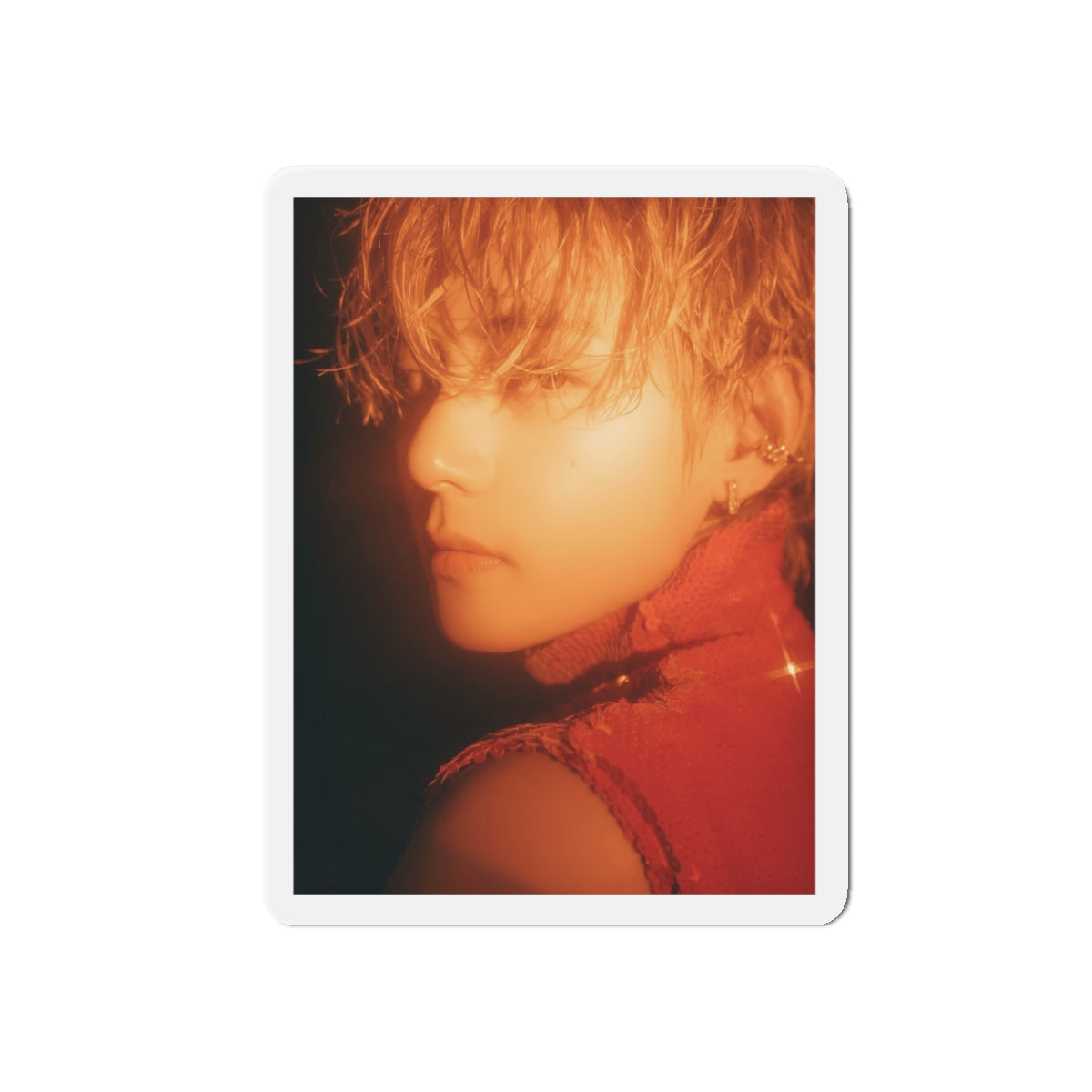 BTS Kim Taehyung Layover Album Photoshoot Red Outfit Magnet