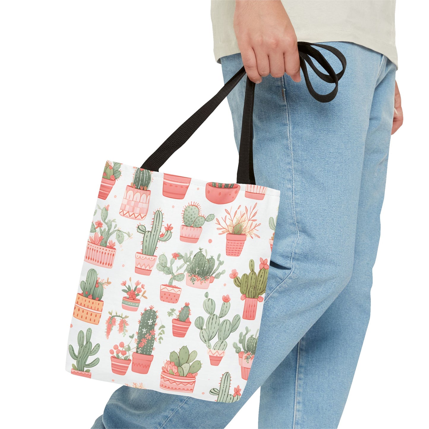 Cactus Pattern Tote Bag Design 6