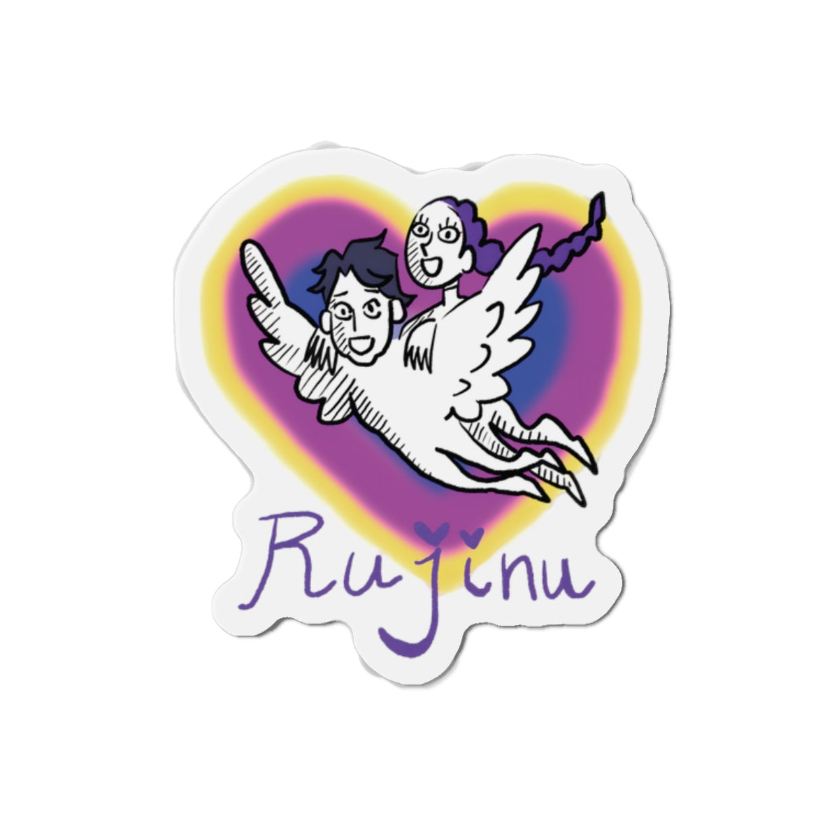 Kpop Demon Hunters Rumi and Jinu Rujinu Magnet