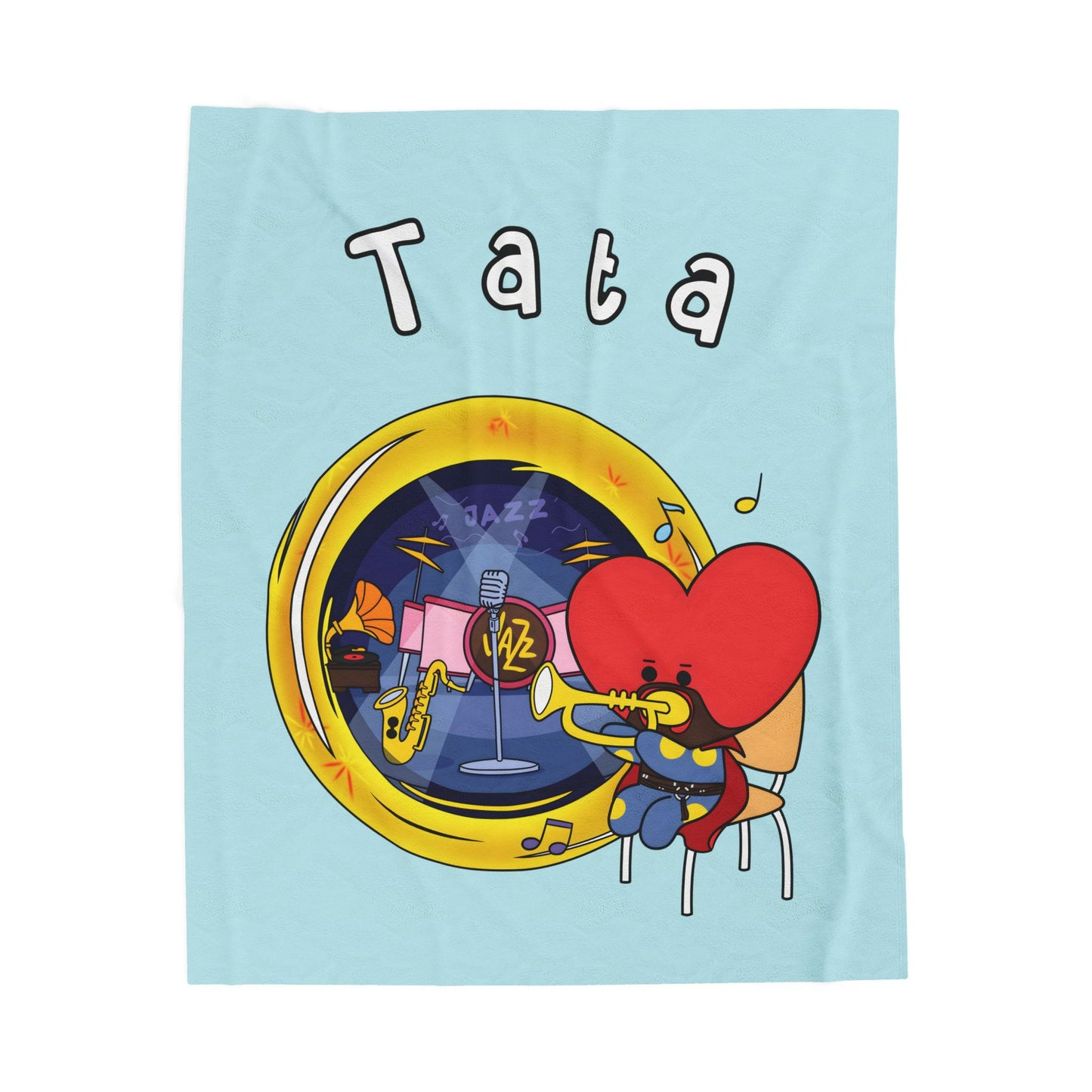 Blue Tata Blanket - BT21 Single Design