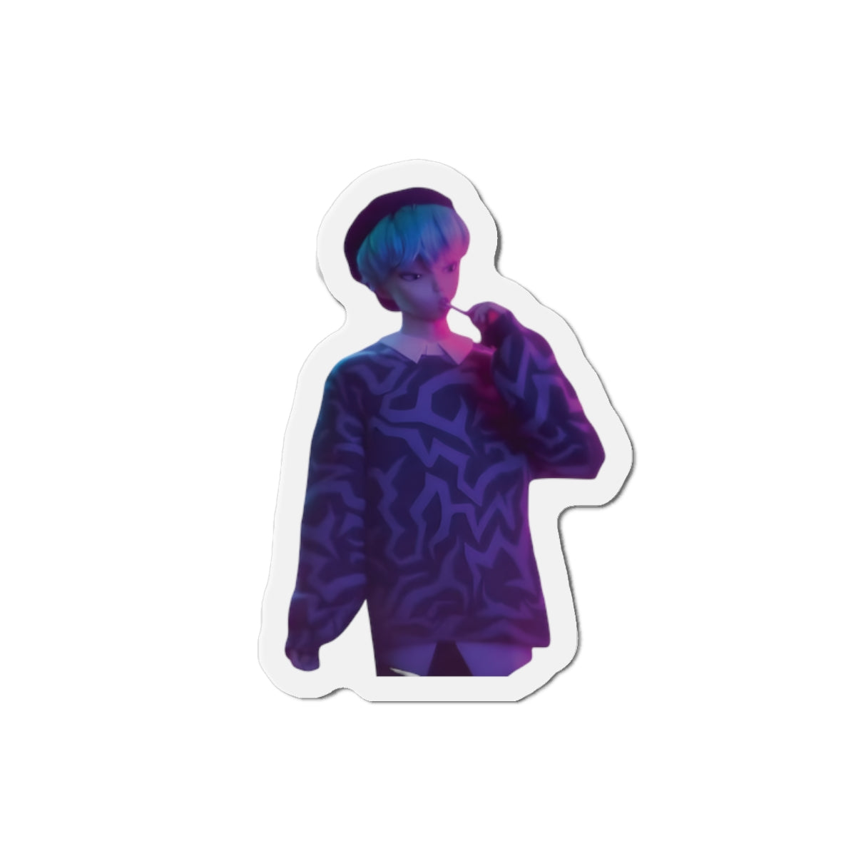 Kpop Demon Hunters Saja Boys Baby Saja Eating Sucker Magnet