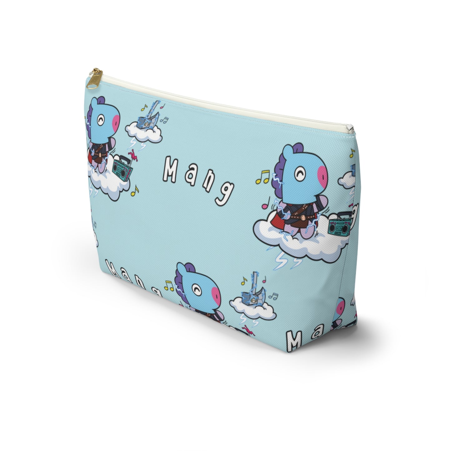 BT21 Mang Blue Pattern Travel Bag