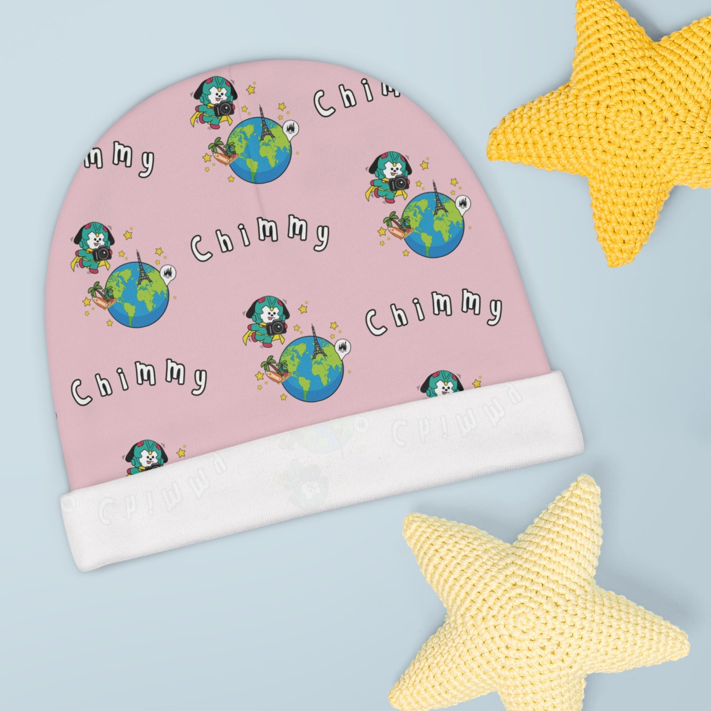BT21 Chimmy Pink Baby Beanie Pattern