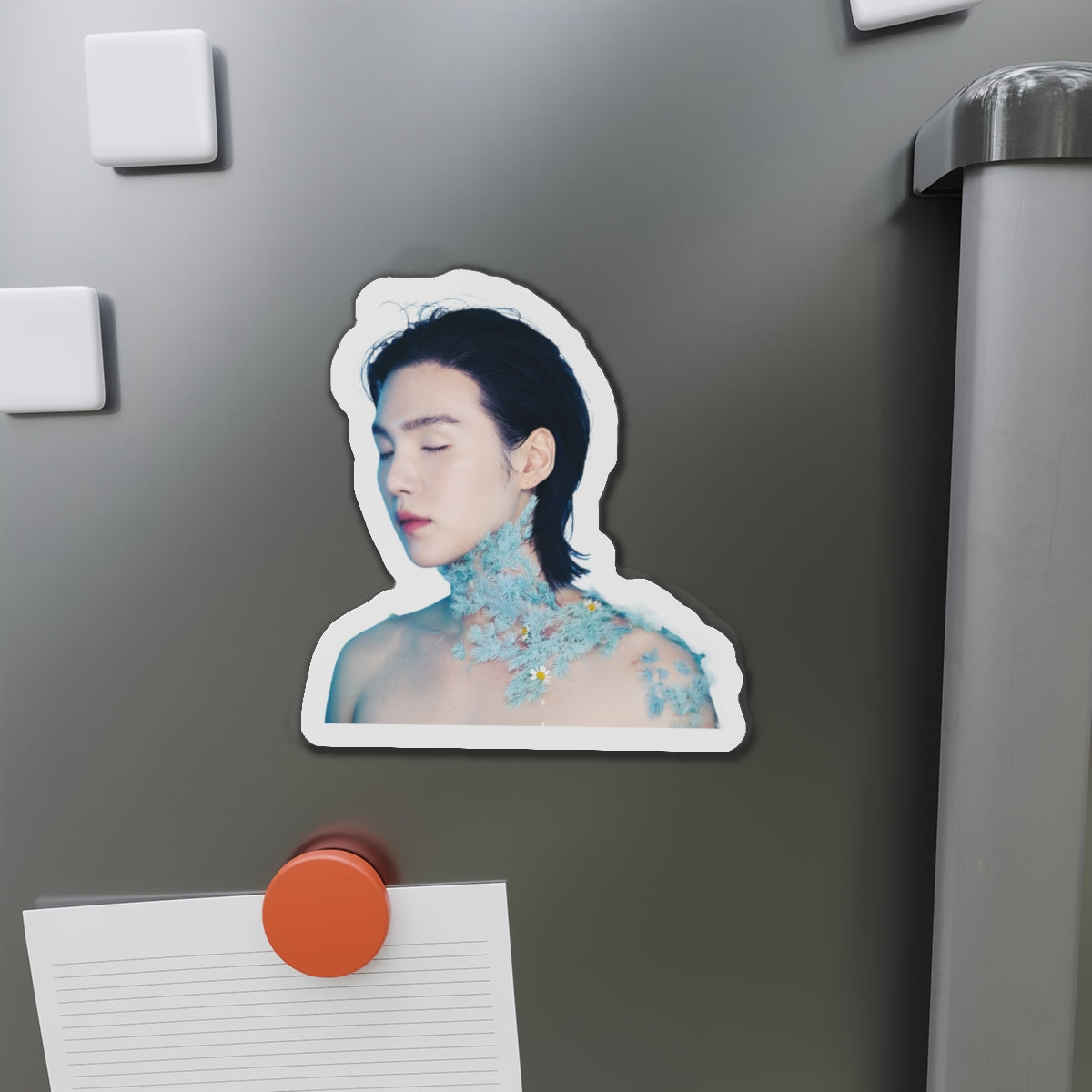 Yoongi Covered in Flowers August D D-Day Album Magnet