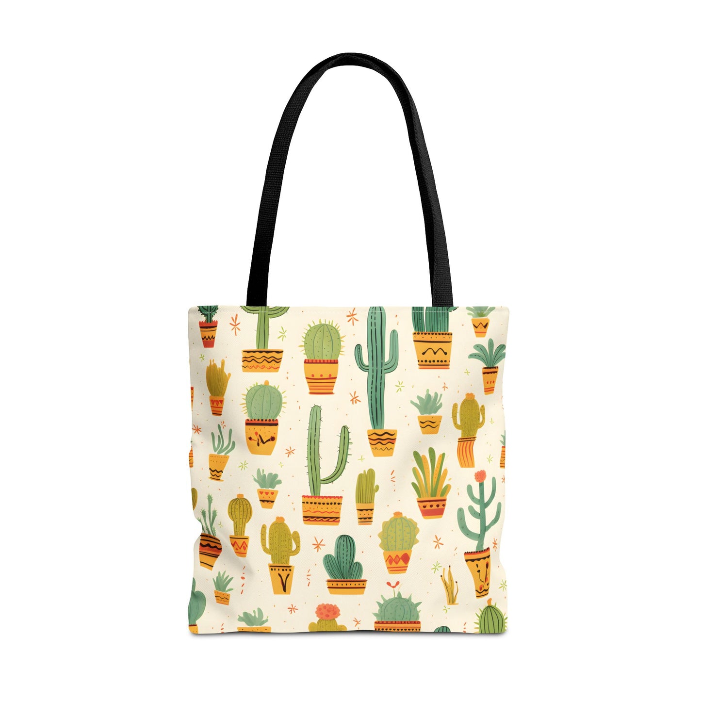 Cactus Pattern Tote Bag Design 10