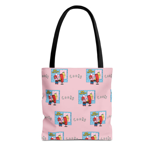 BT21 Cooky Pink Tote Bag Pattern Design