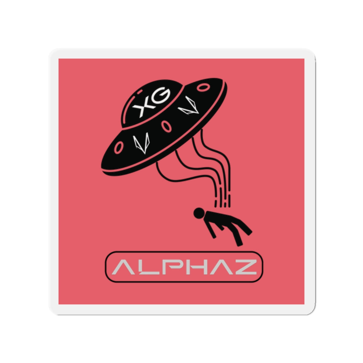 Red XG Maya Spaceship Magnet