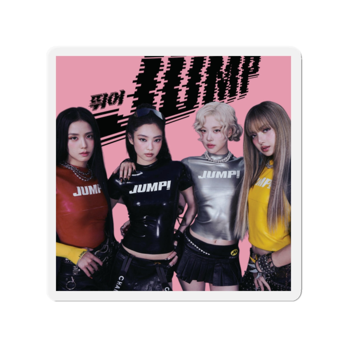 Black Pink Jump Magnet