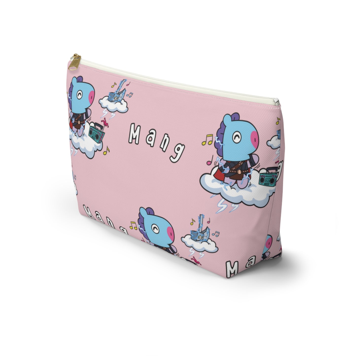 BT21 Mang Pink Pattern Travel Bag