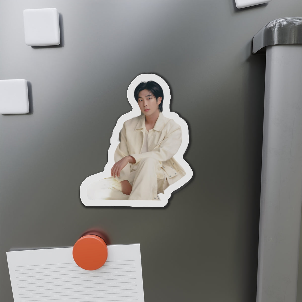 BTS Kim Namjoon Indigo Album Photoshoot Wearing White Magnet