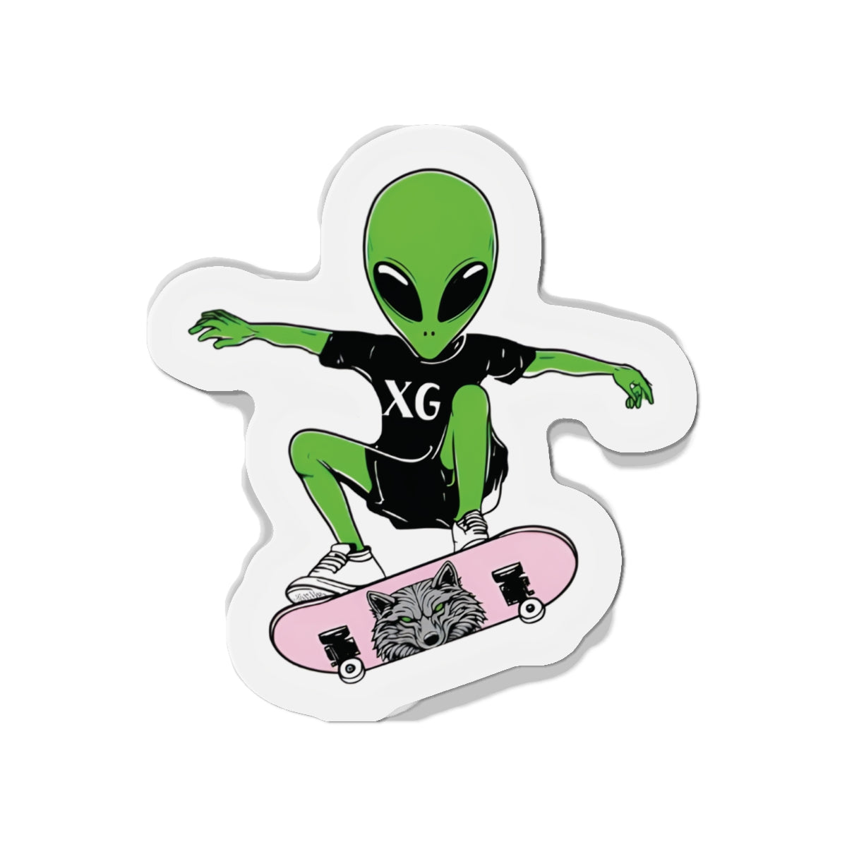 XG Alphaz Fan Merch Alien Skateboarding Magnet