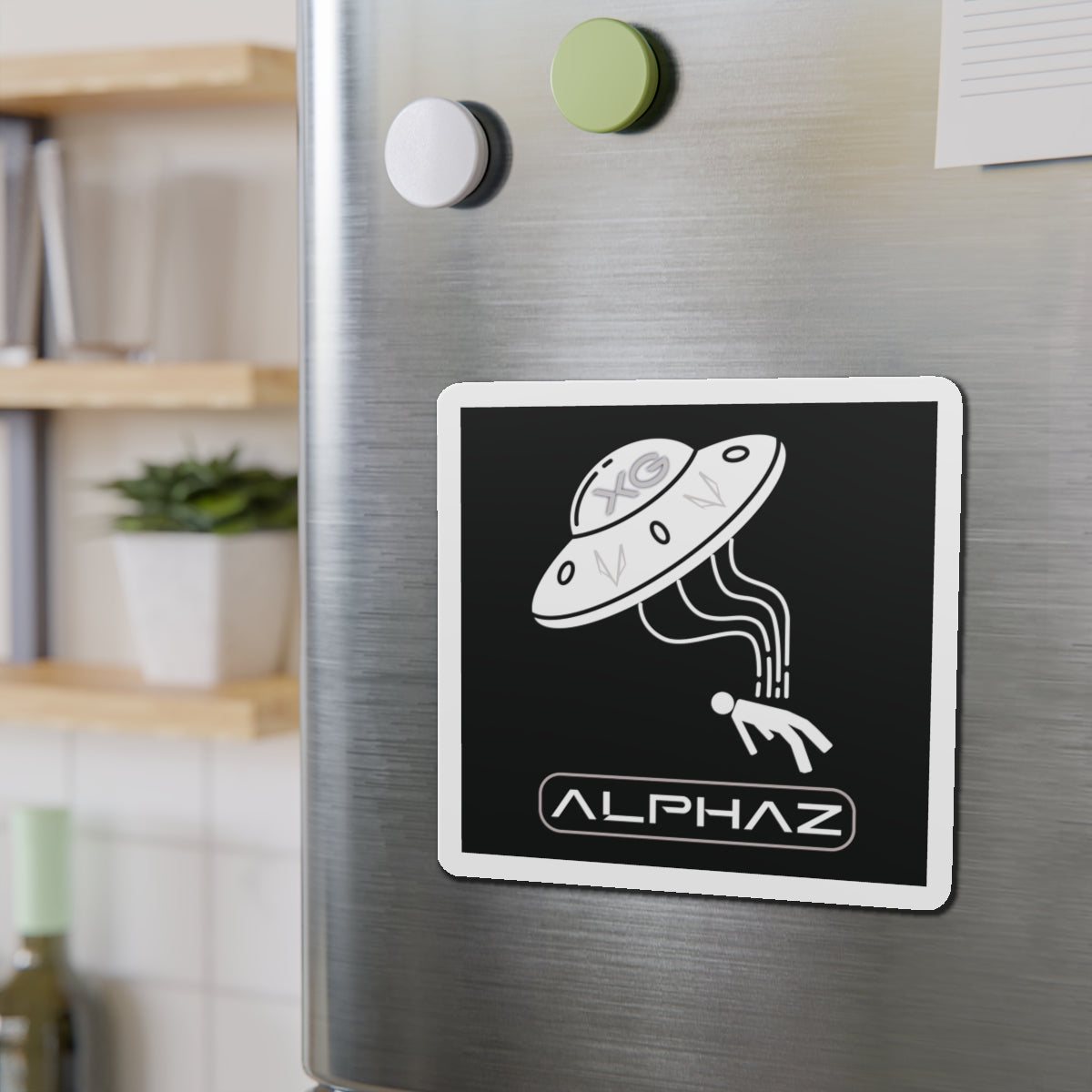 Black XG Alphaz Spaceship Magnet