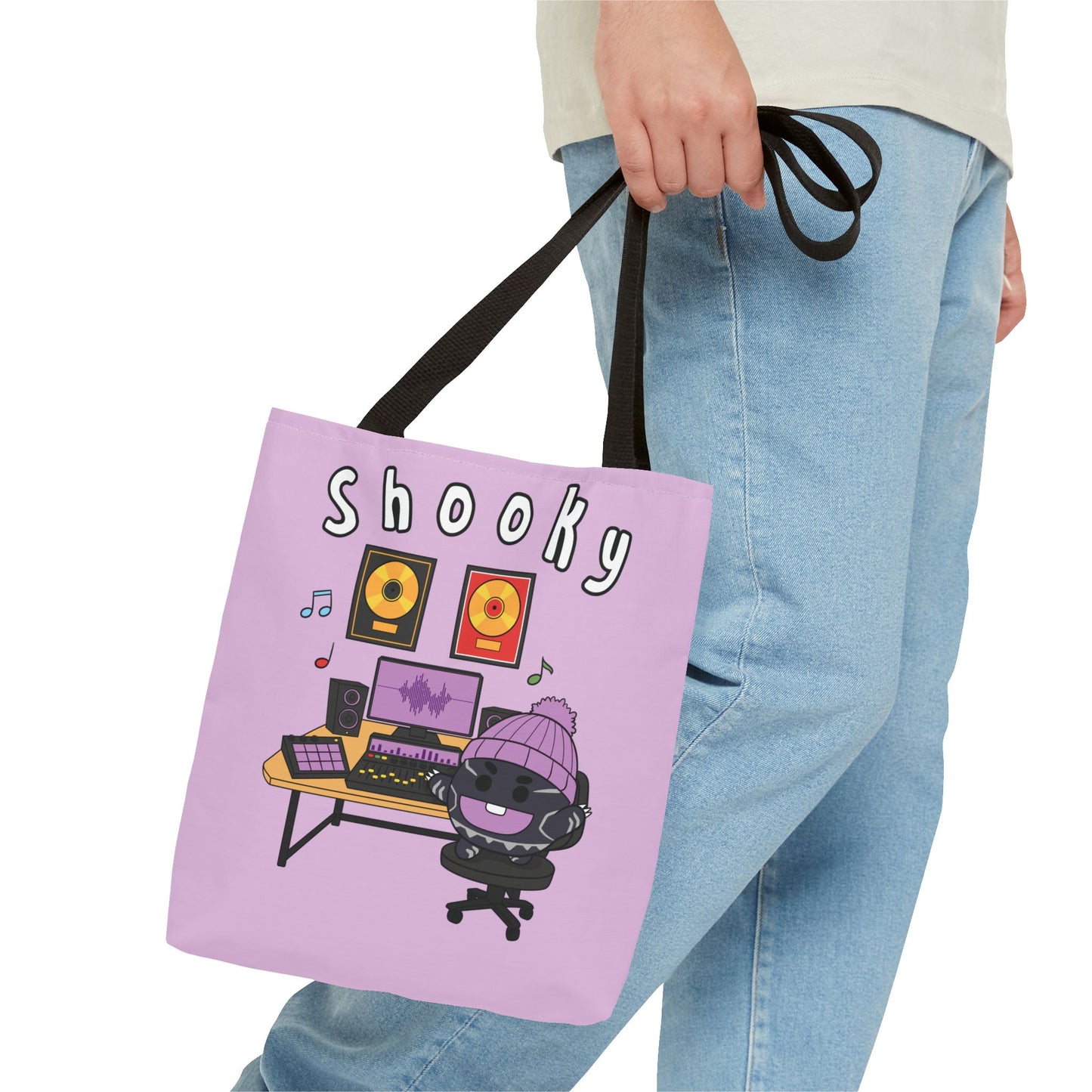 BT21 Shooky Purple Tote Bag Single Design