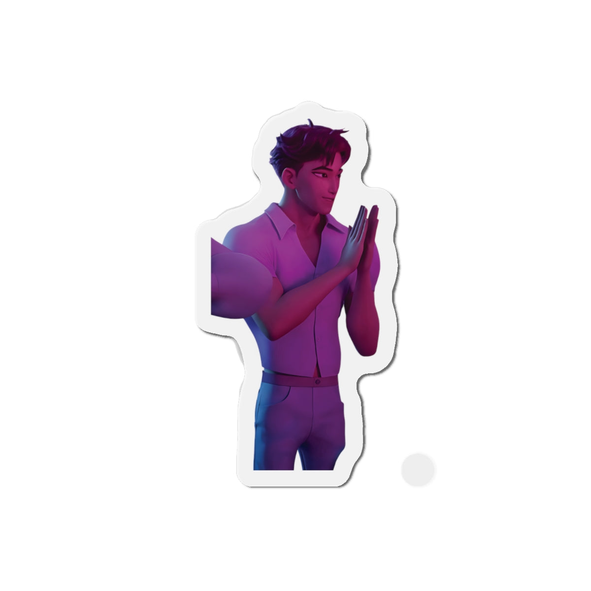 Kpop Demon Hunters Saja Boys Abby Saja Wearing Pink Magnet