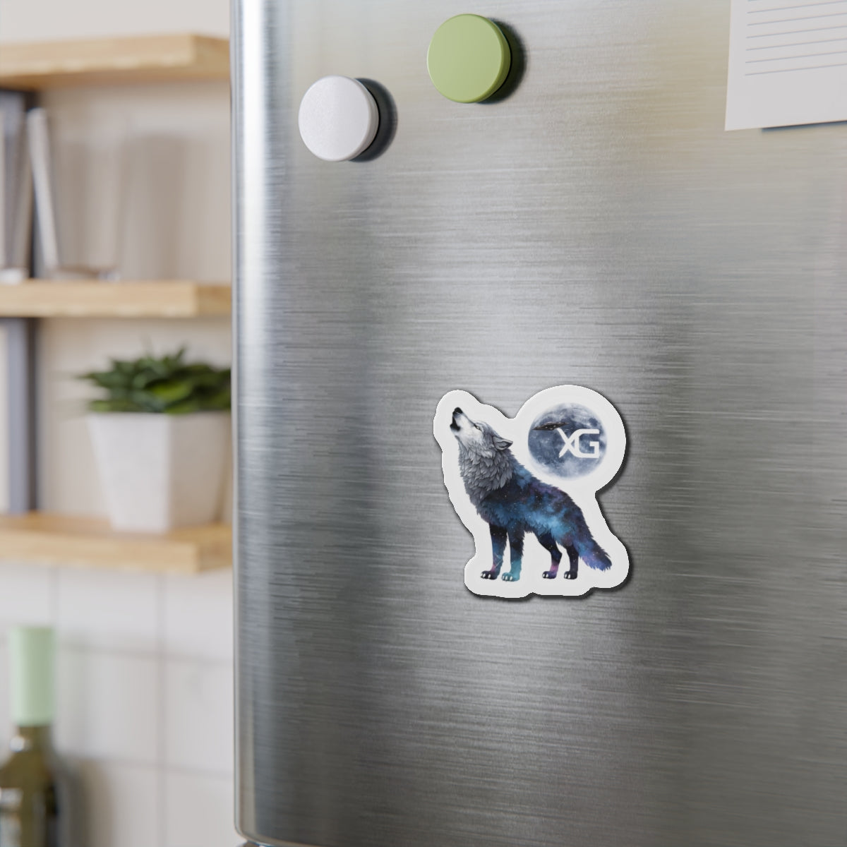 XG Alphaz Merch Wolf Howling at the Moon Magnet