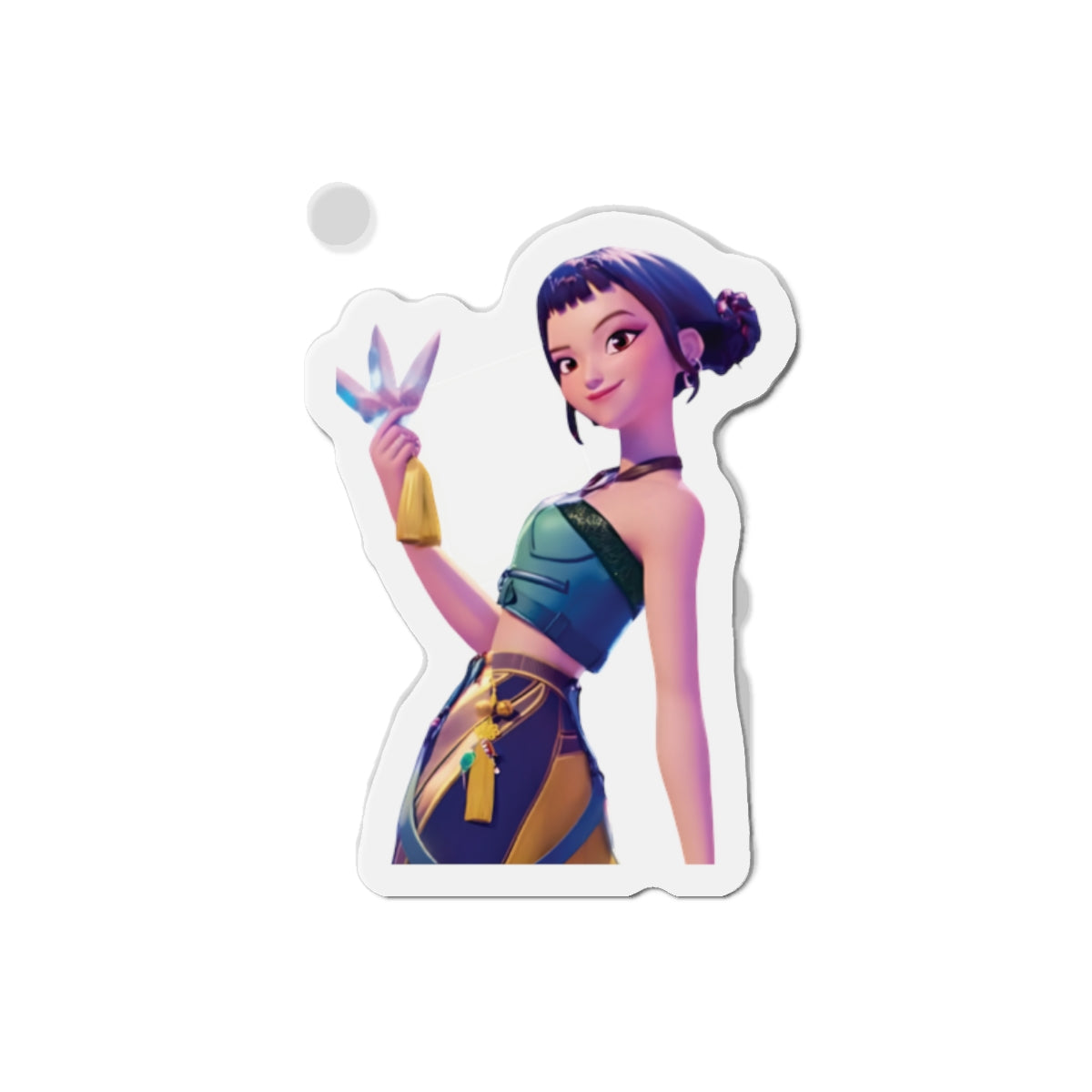 Kpop Demon Hunters Huntrix Zoey Posing Portrait Magnet