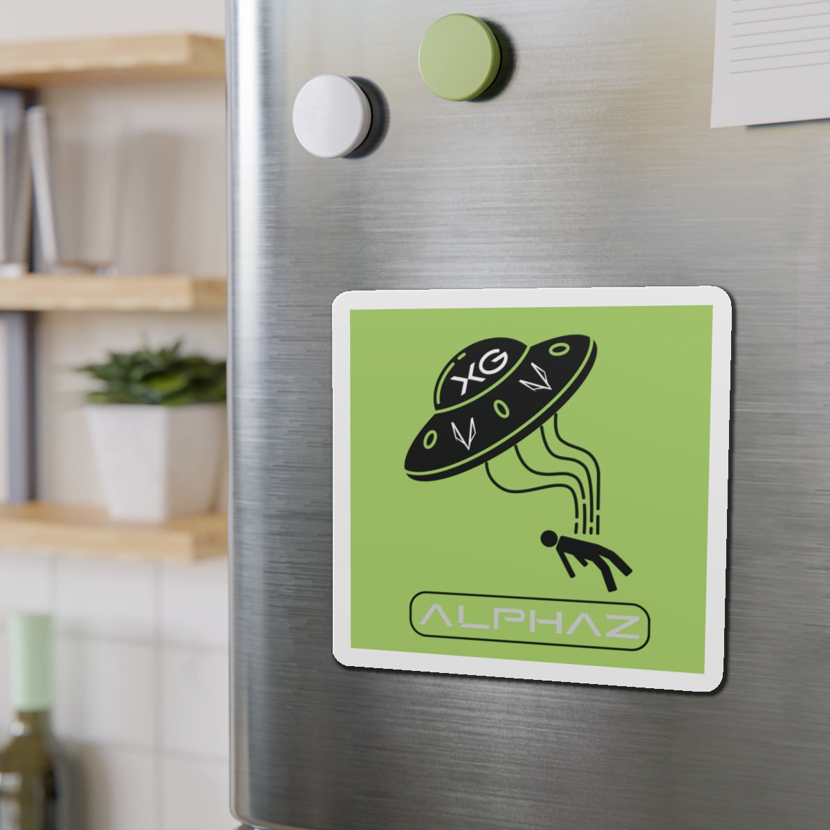Green XG Cocona Spaceship Magnet