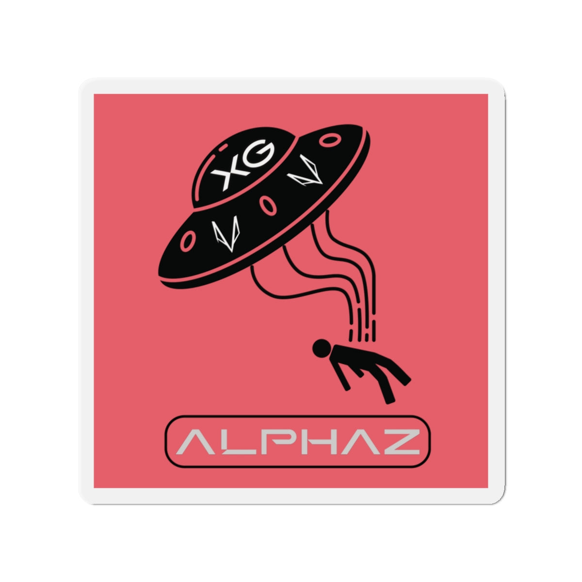 Red XG Maya Spaceship Magnet